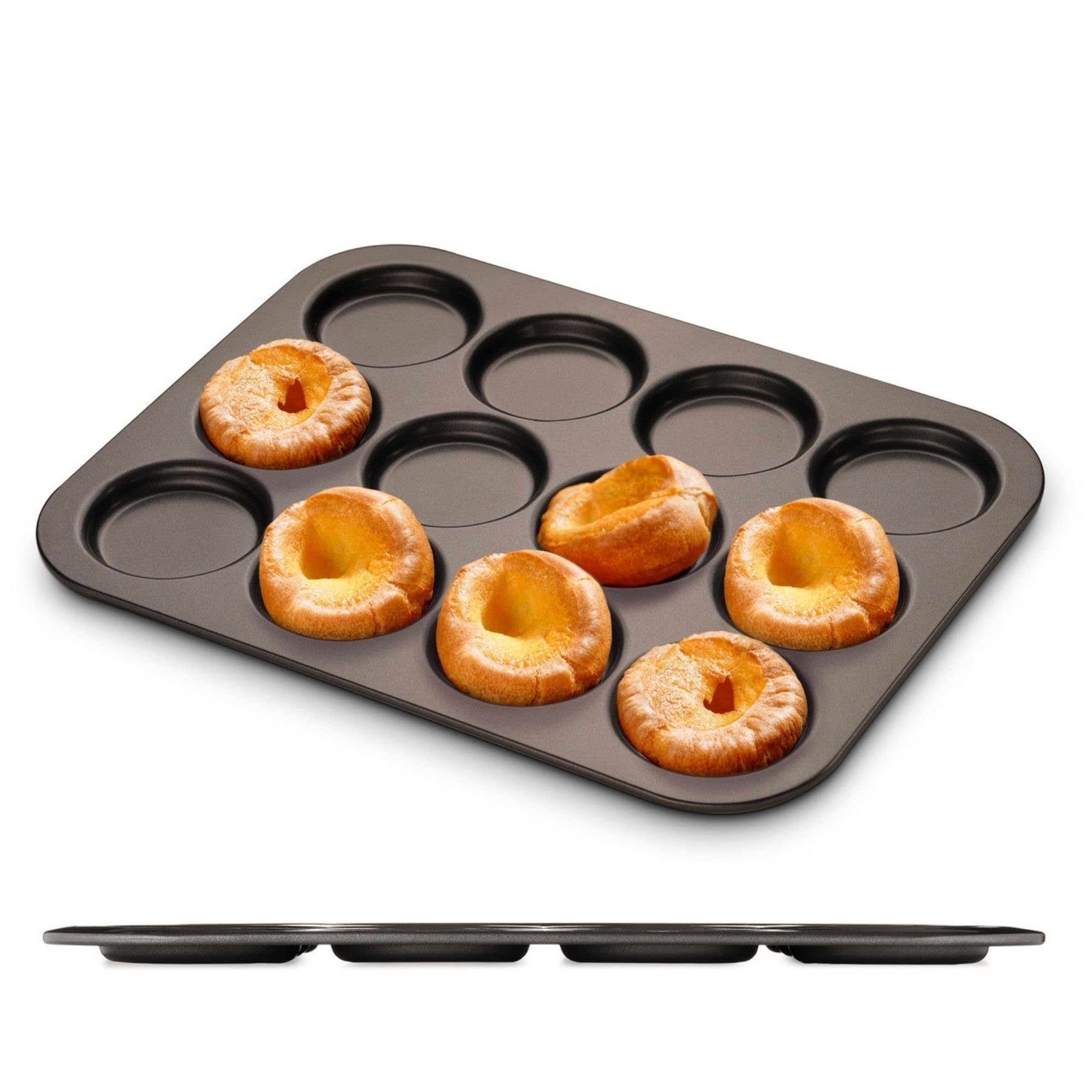 Wrenbury Toughened Yorkshire Pudding Pan 12 Hole - Yorkshire Pudding Tin British Yorkshires - Yorkshire Pudding Baking Pan Non S