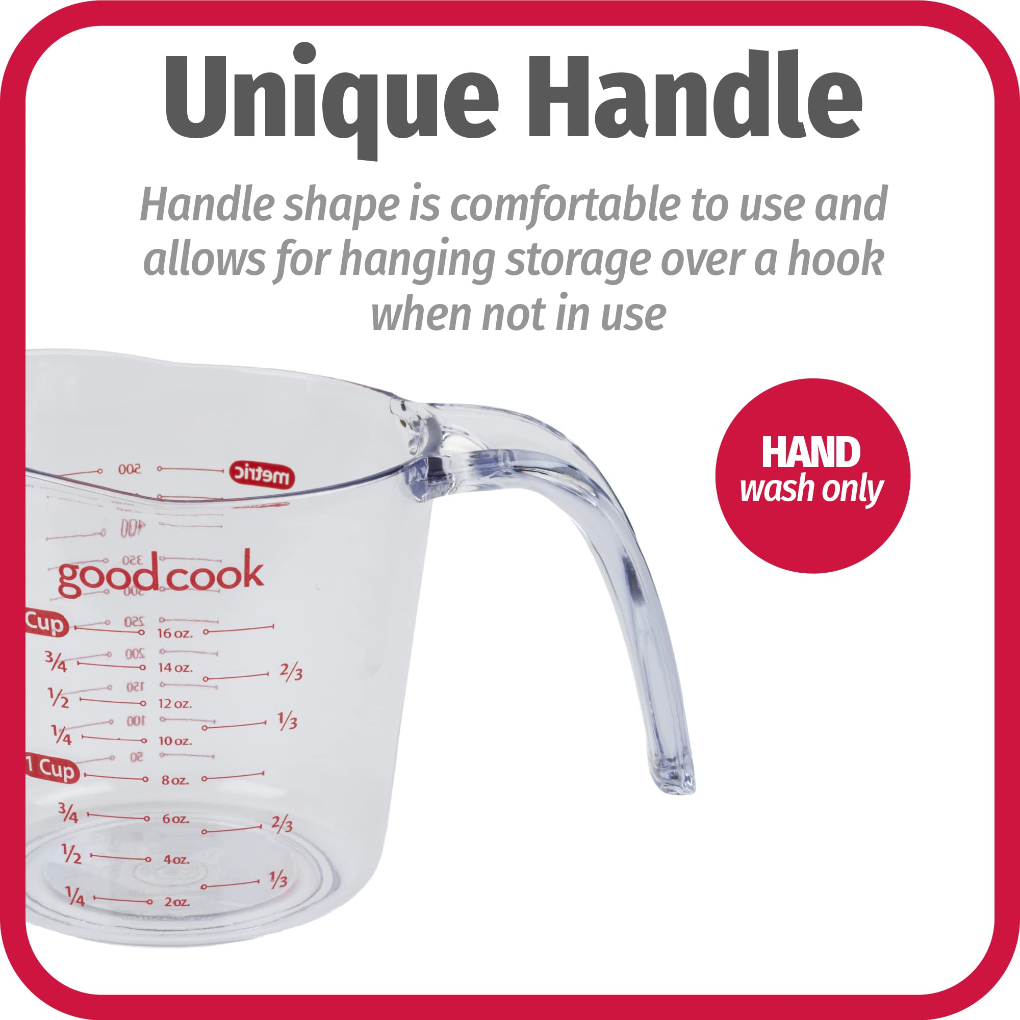 Good Cook 19864 2 Cup Poly Measuring Cup