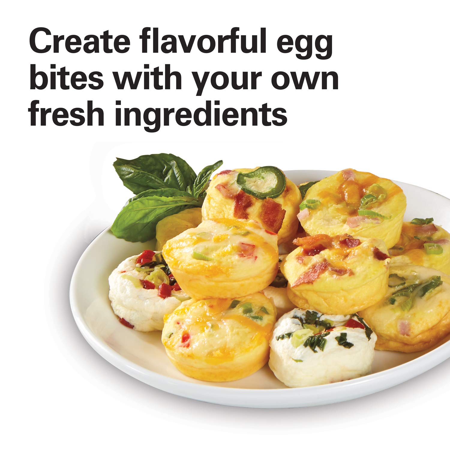 Hamilton Beach Sous Vide Style Electric Egg Bite Maker, Hard Boiled Egg Cooker & Poacher With Removable Nonstick Tray, Makes 2 I