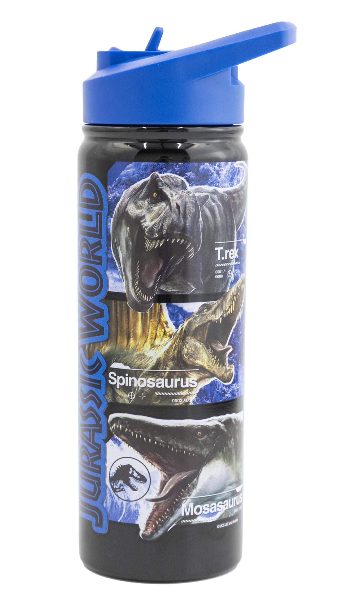 Jurassic World Insulated Water Bottle for Boys | 20oz Jurassic World Kids Flip Straw Cup | Double Wall BPAFree Reusable Dinosau