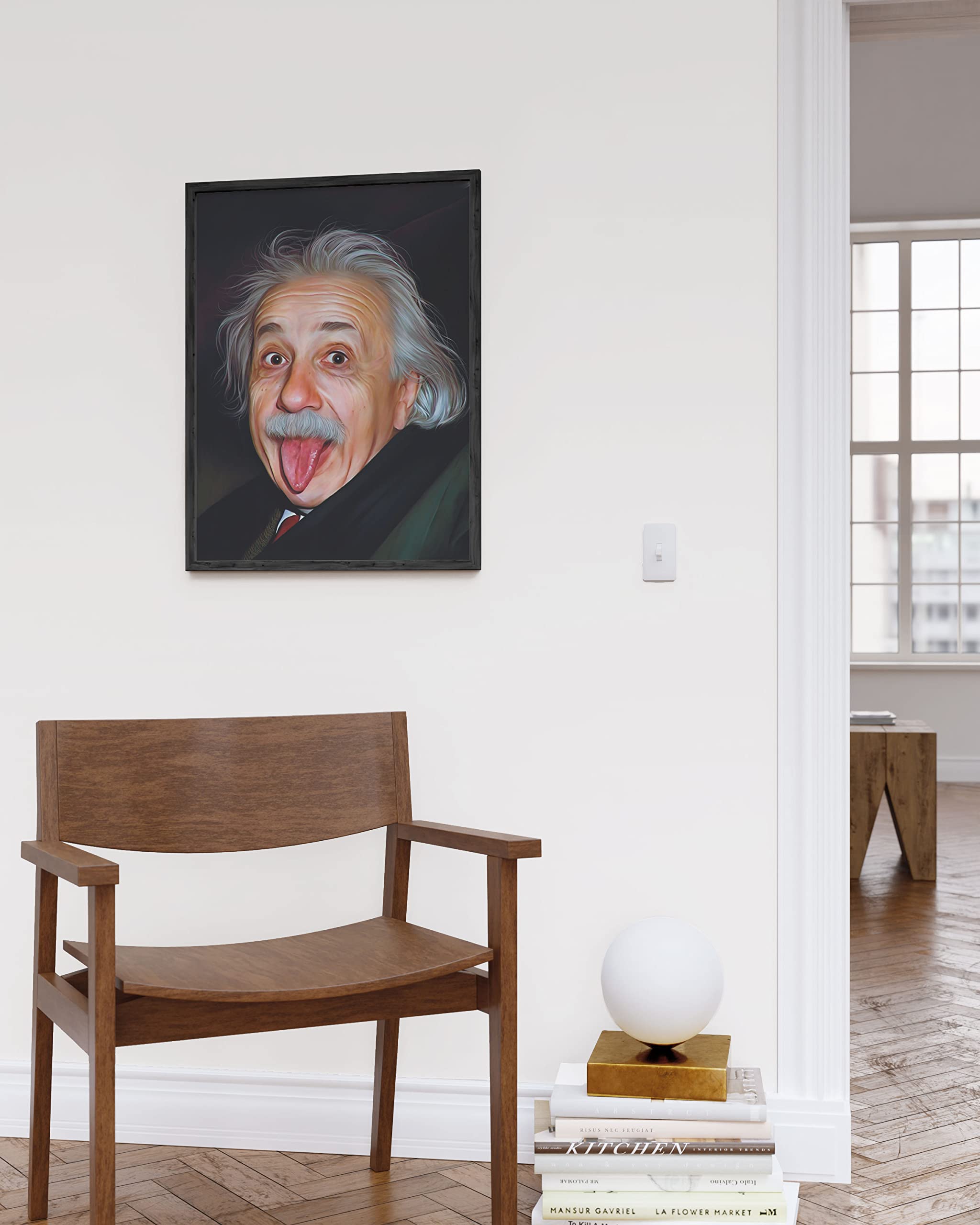 Haus And Hues Meme Poster For Teens - Albert Einstein Poster, Funny Wall Decor, Albert Einstein Portrait, Wall Art Einstein, Sci