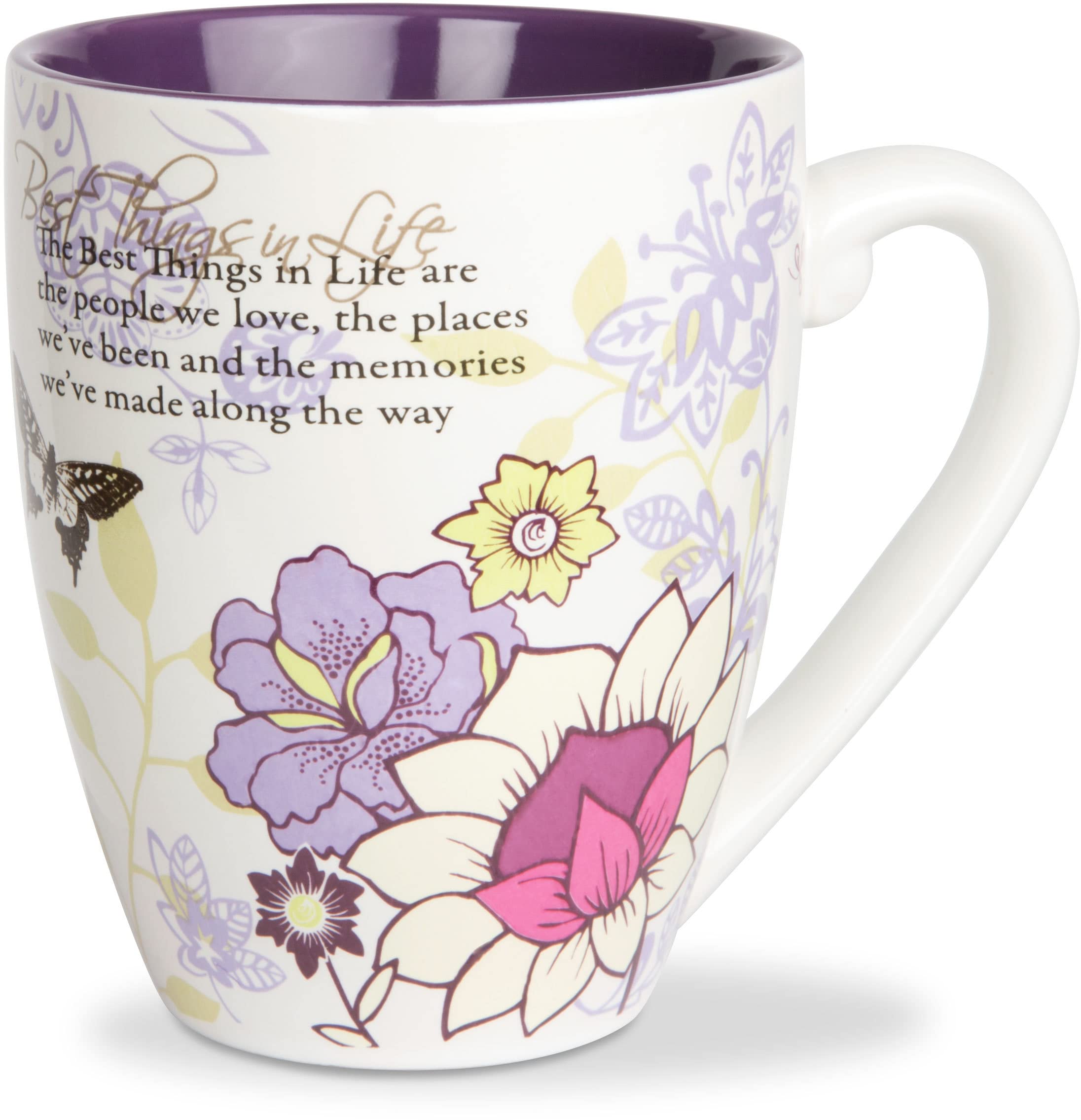 Pavilion Ceramic Mark My Words The Best Things In Life Mug, 20-Ounce, 4-3/4-Inch