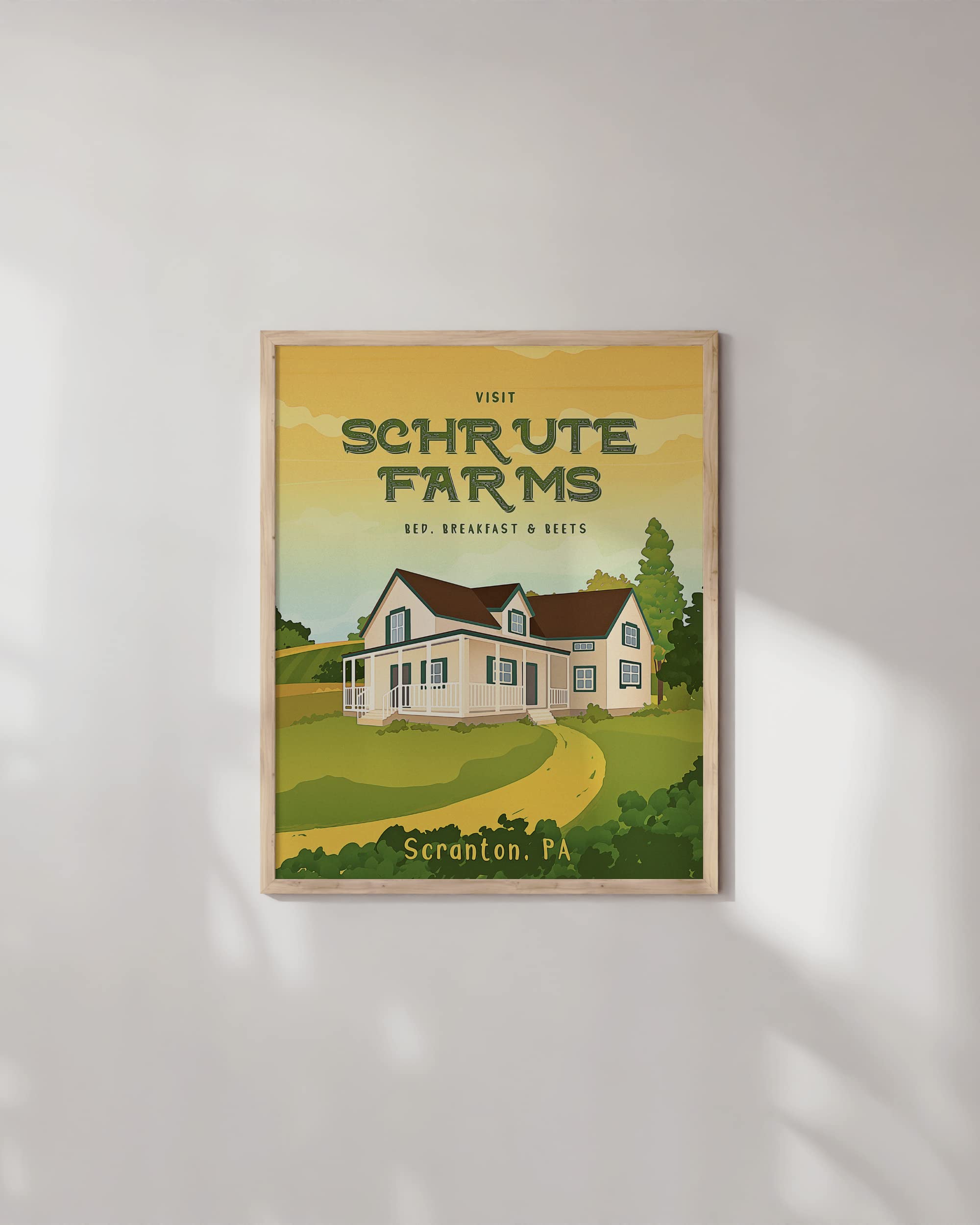 Haus And Hues The Office Poster, Dwight Schrute, Wall Art, Funny, Tv Show, 12X16 Unframed
