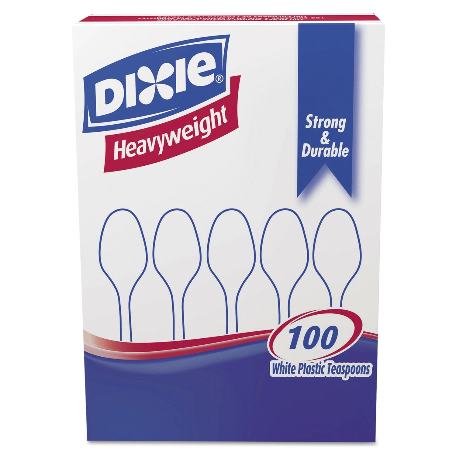 Dixie Heavyweight Disposable Teaspoons Grab-N-Go By Gp Pro
