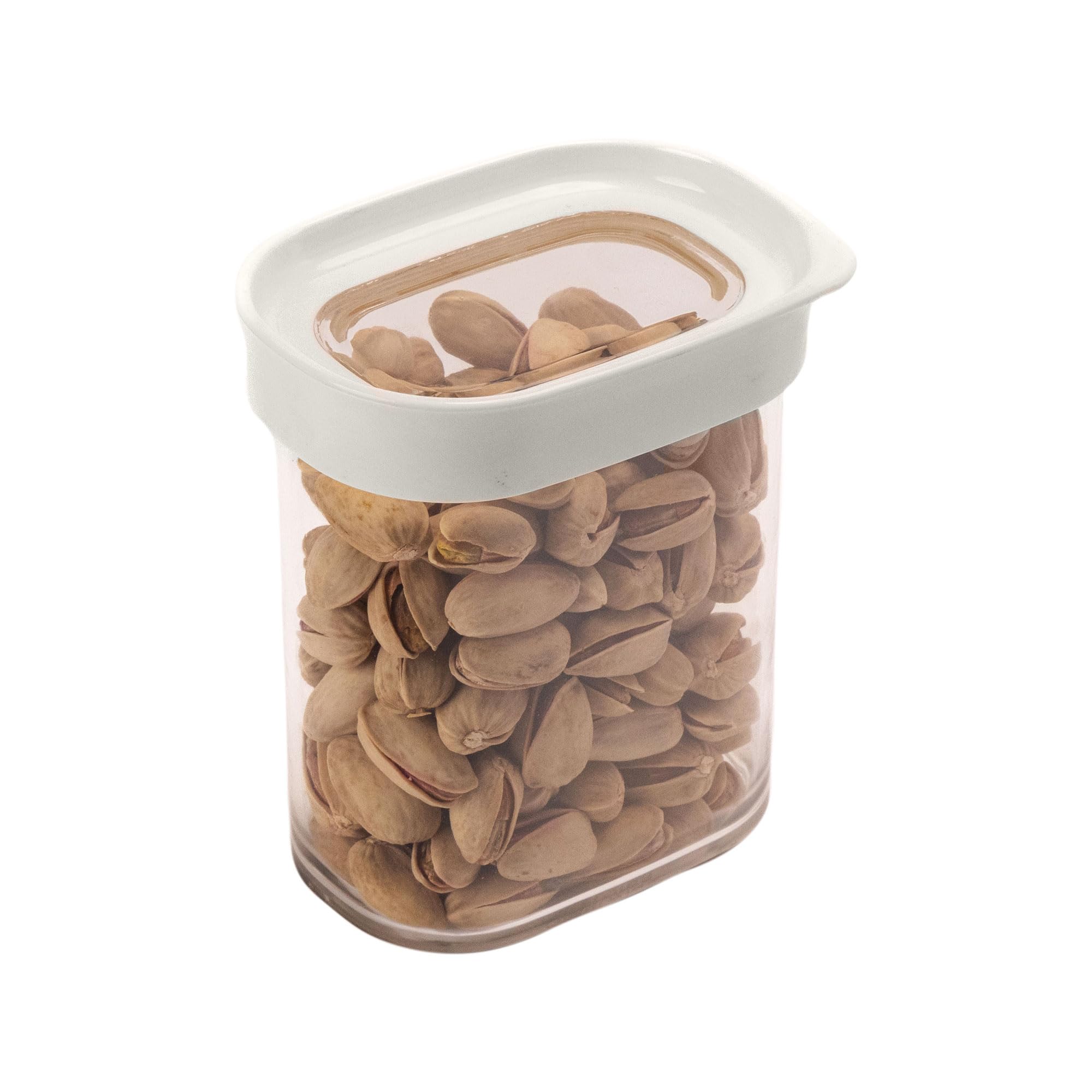 Stacpro Acrylic Airtight Kitchen Containers 400 Ml, Pack Of 1 | Bpa Free Stackable Jar, Modular Storage, Pantry Organiser, Fridg
