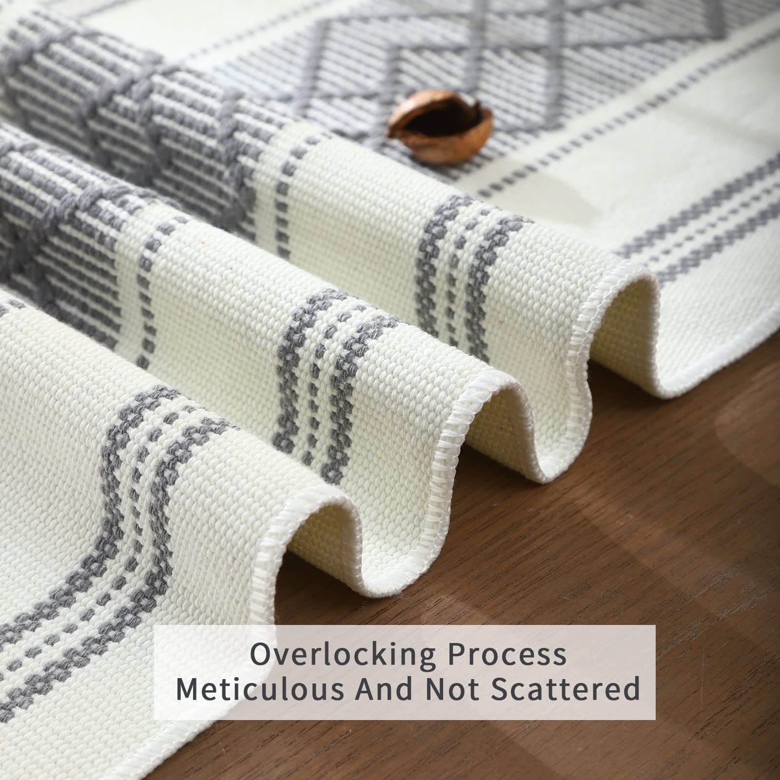 Lufeijiashi Woven Table Runners Farmhouse Style,Boho Table Runners 90 Inches Long With Tassels Elegant Washable Table Runners Fo