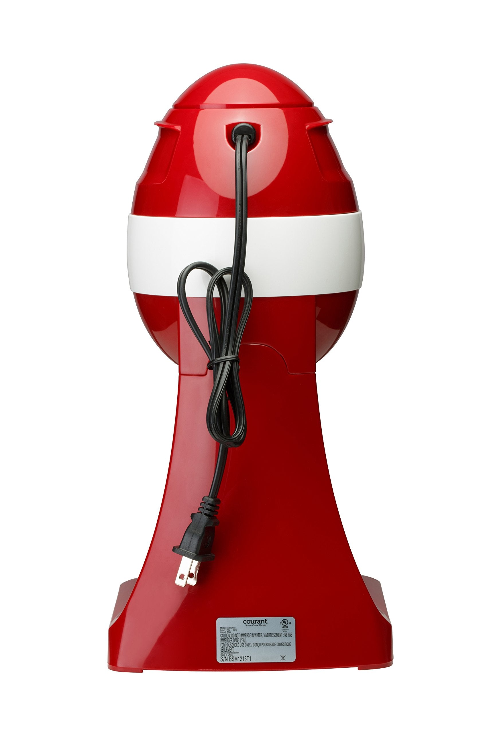 Courant Csm2081 Snow Cone Maker, Festive Red