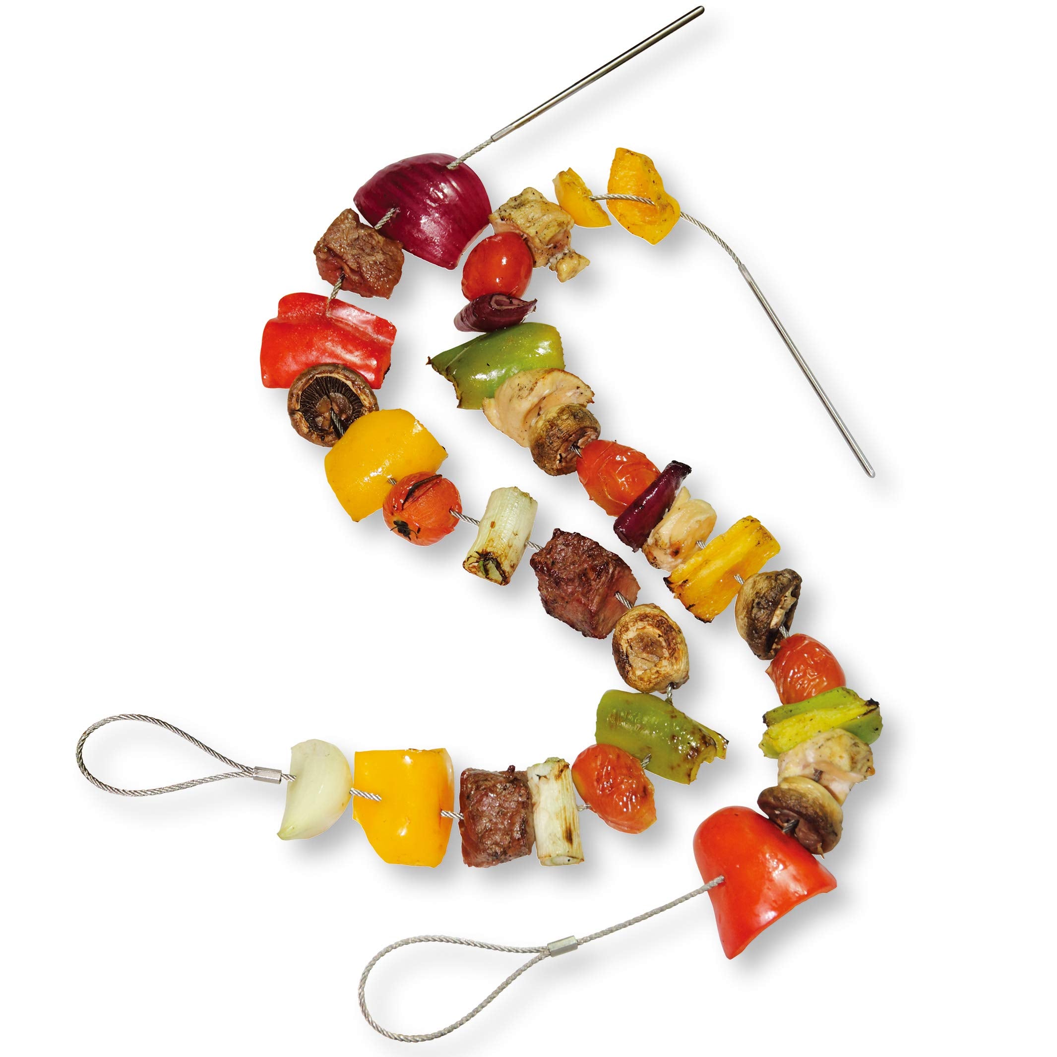 Norpro Stainless Steel Flexible Skewers, Set Of 4, 10.5&Quot X 4&Quot X .25&Quot