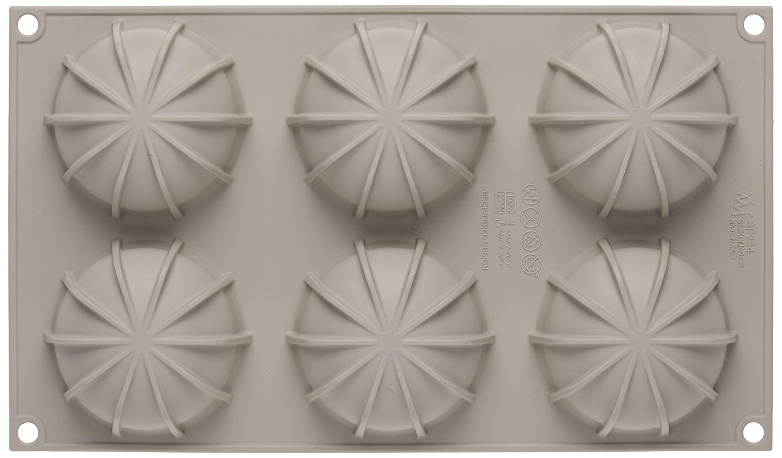 Silikomart Mini Goccia Silicone Mould, Grey, 18.5 X 30 X 3.5 Cm