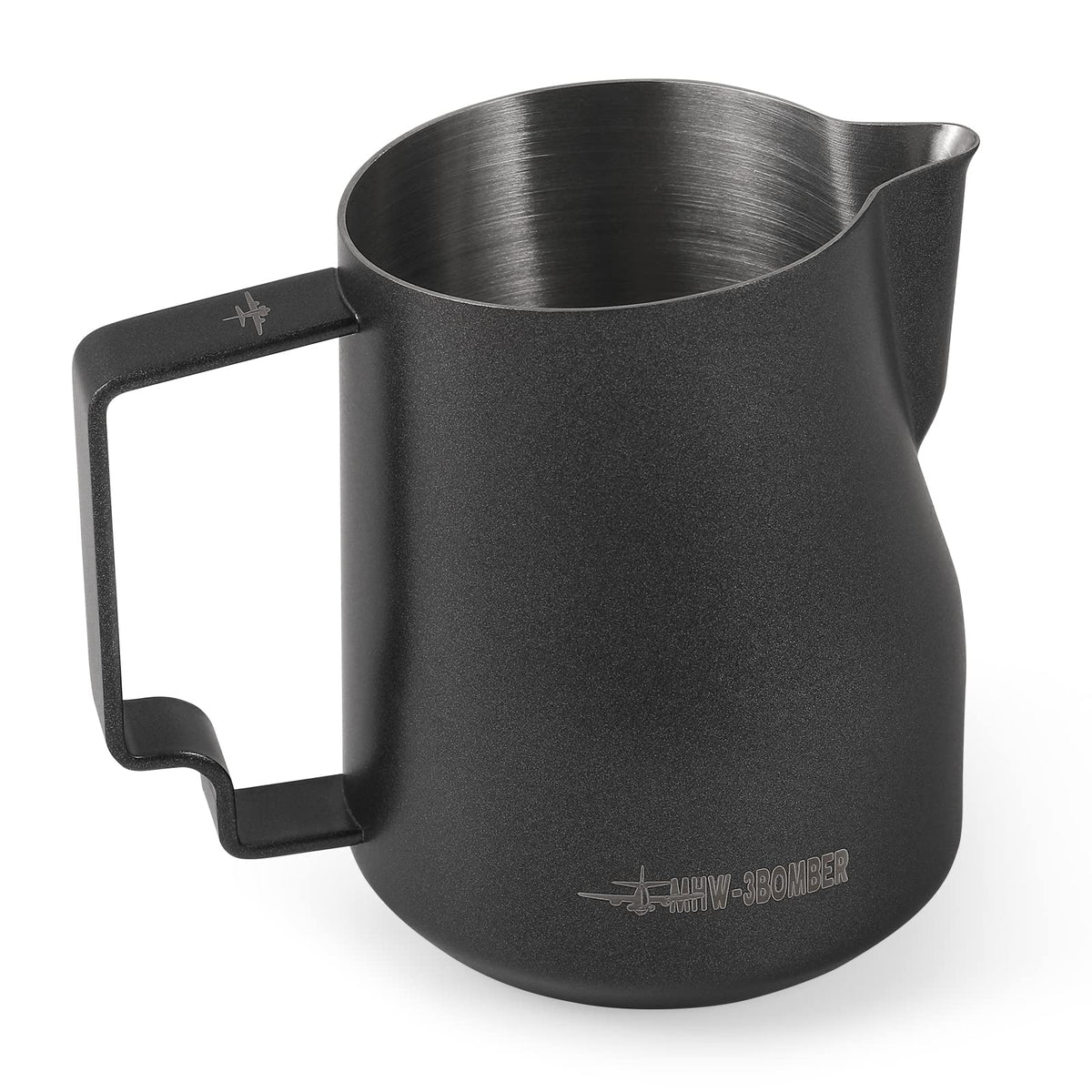 Mhw-3Bomber Milk Frothing Pitcher 12Oz Milk Frother Cup Espresso Steaming Pitcher Stainless Steel Milk Frother Cup Barista Latte