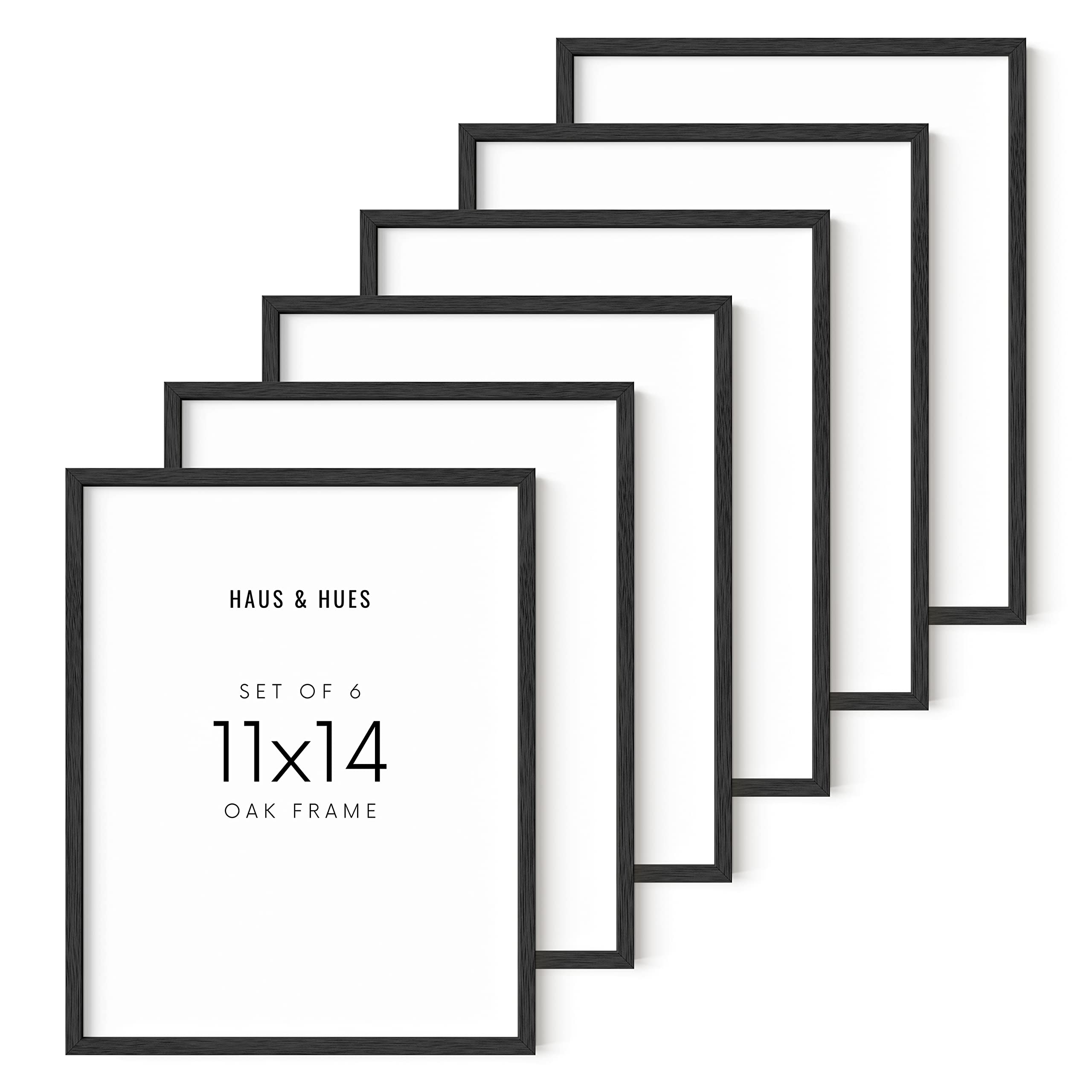 Black 11X14 Picture Frame By Haus And Hues 11X14 Picture Frame Set Of 6, 11X14 Poster Frame, Art Work Picture Frame, 11X14 Poste