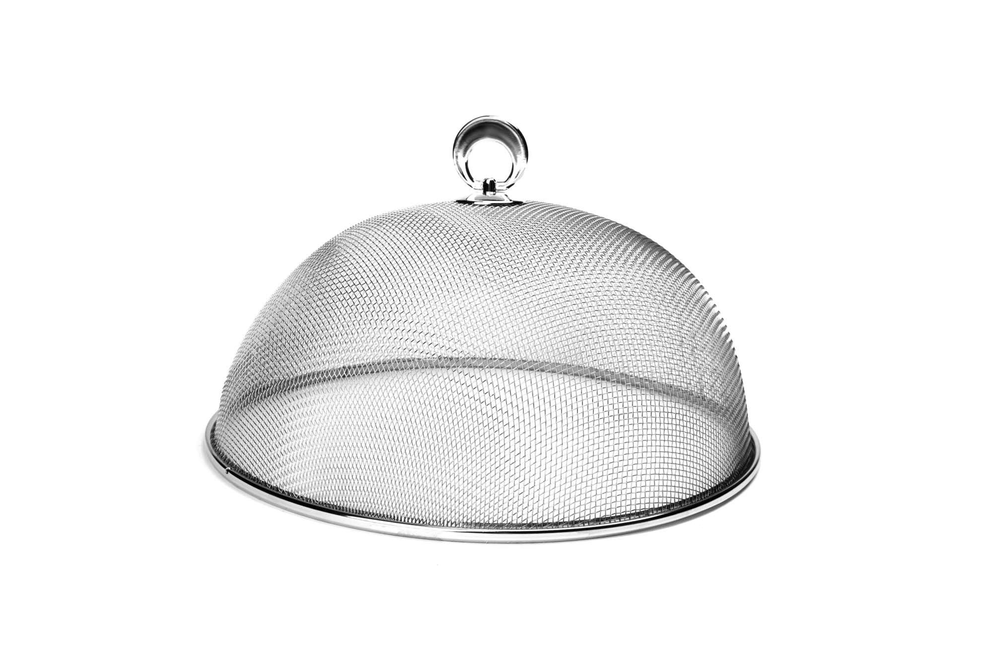 Fox Run Brands Chrome Outdoor Dome Mesh Outside Food Cover, 11.75 X 11.75 X 5 Inches, Silver