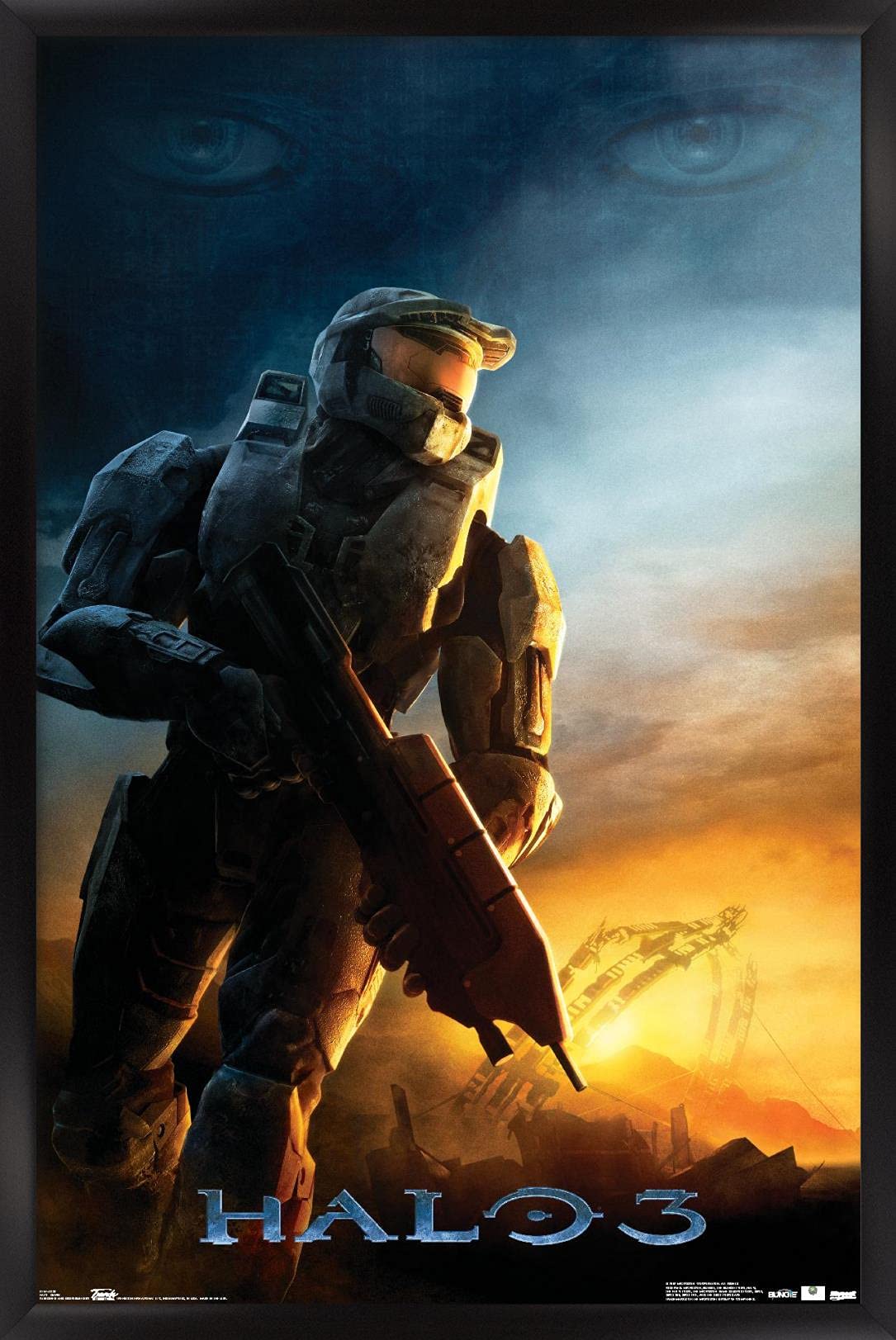 Trends International Halo 3 - Awakening Wall Poster, 22.375'' X 34'', Black Framed Version