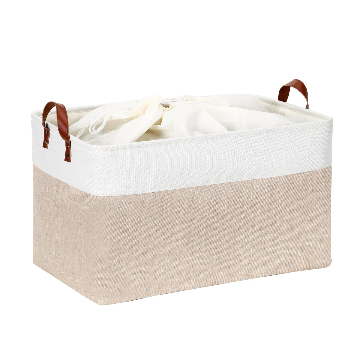 Dullemelo 70L Extra Large Storage Bin, 22'' X 15'' X 13'' Oversized Storage Basket, Collapsible Storage Box, Fabric Clothes Toys