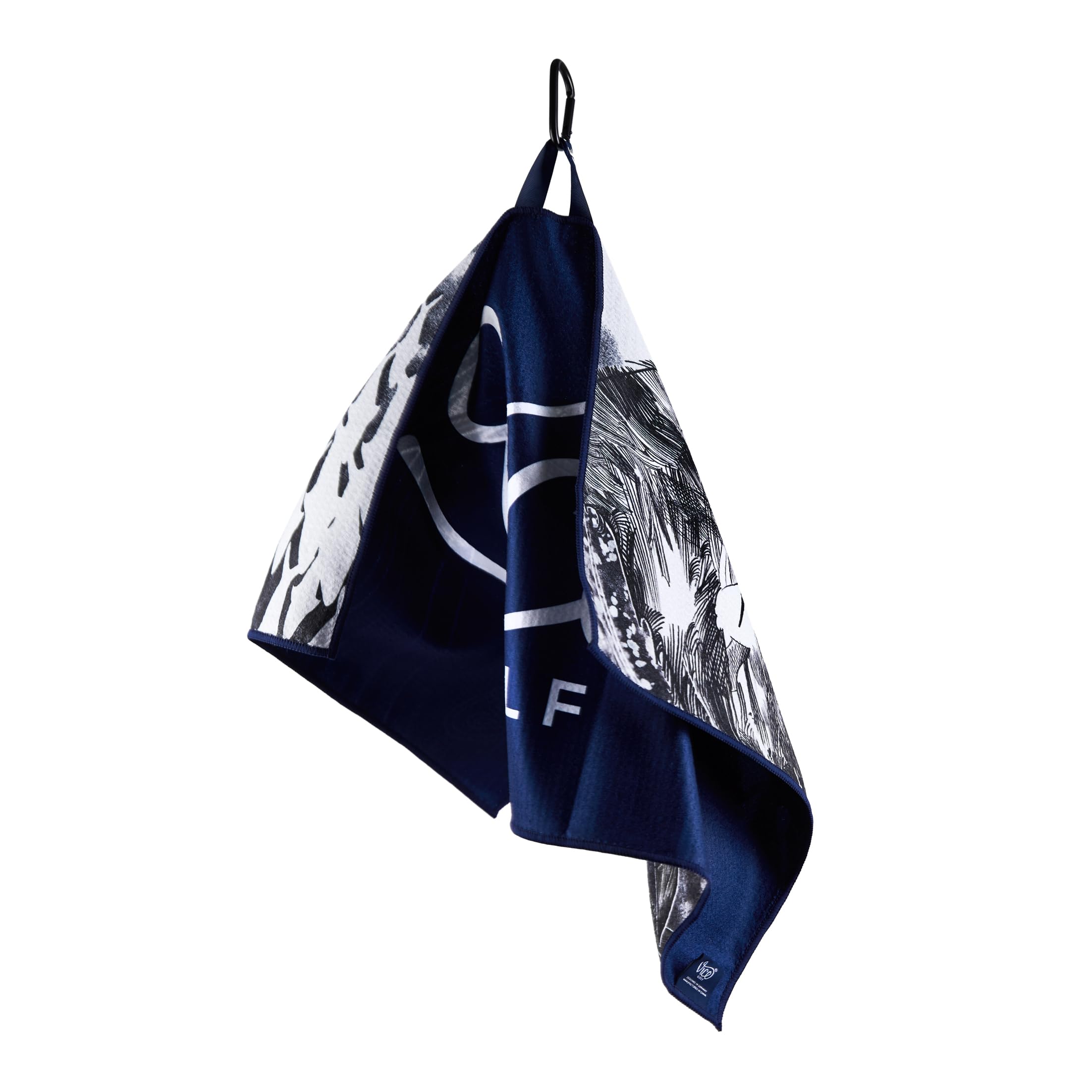 Vice Golf Shine Microfiber Towel | Navy | Perfect For Cleaning Clubs And Balls | Multiple Colors Available