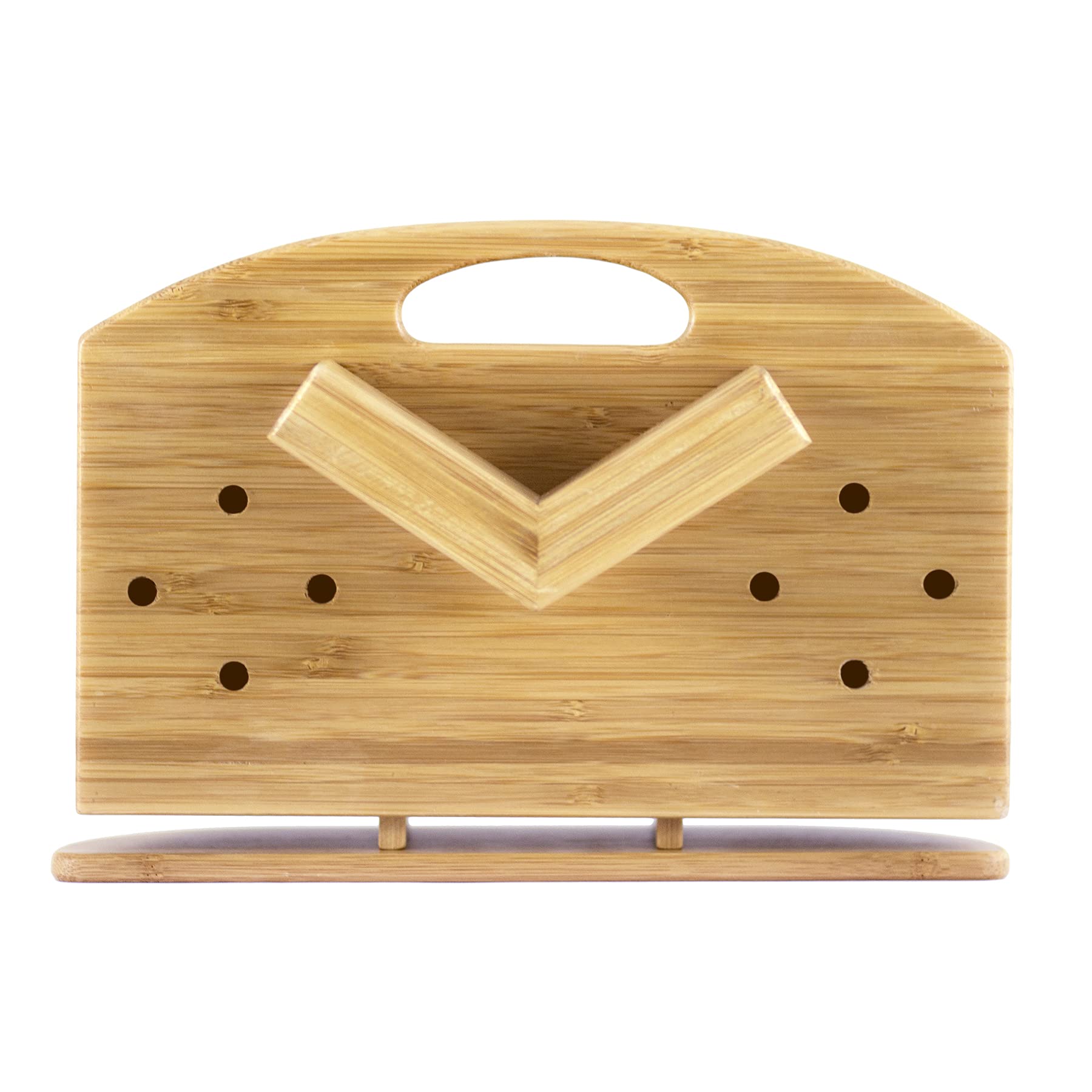 Totally Bamboo Eco Utensil Drying Caddy, Natural Bamboo, Model 20-8520, Perfect for Dish Drying Rack