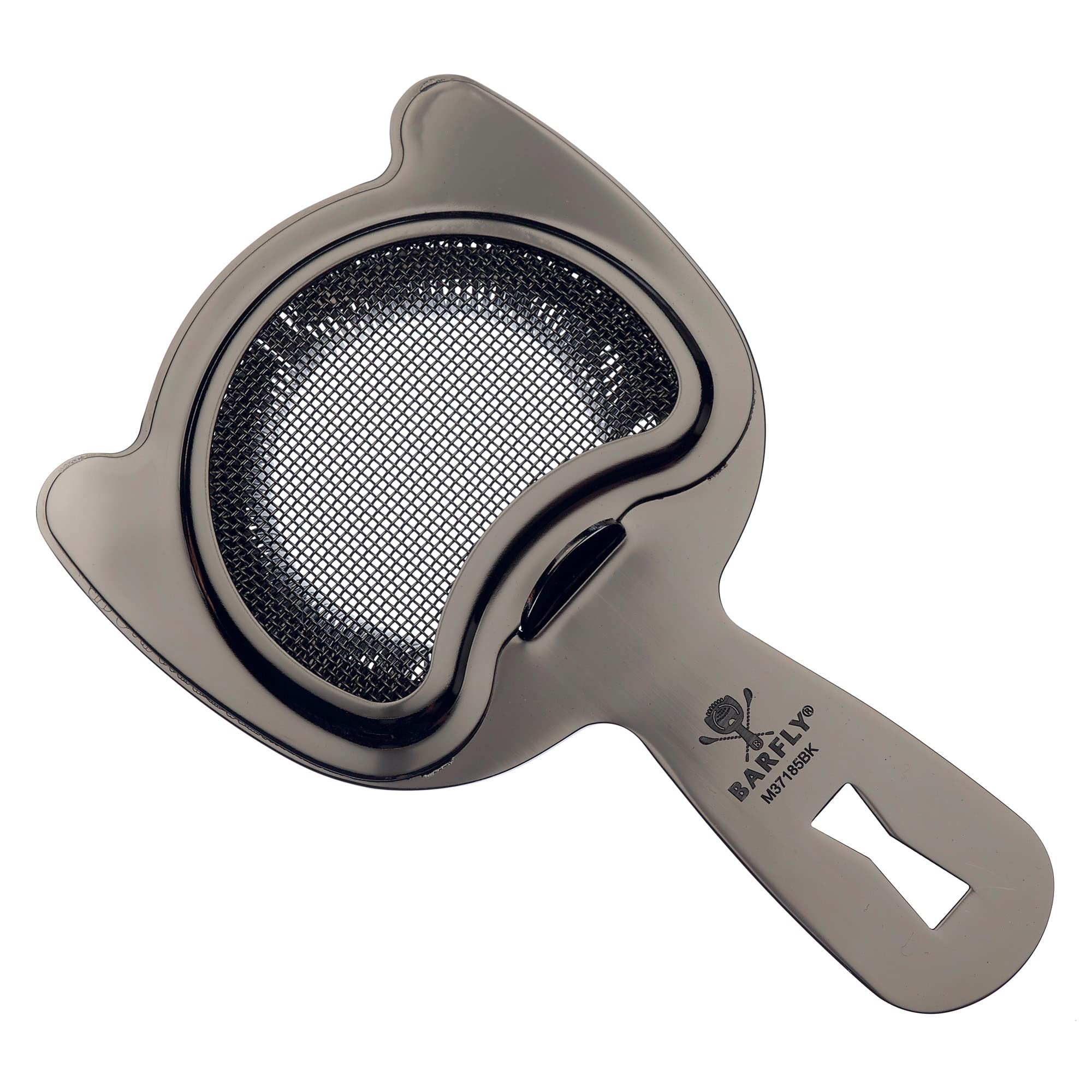 Barfly Fine Mesh Spring Strainer, Black