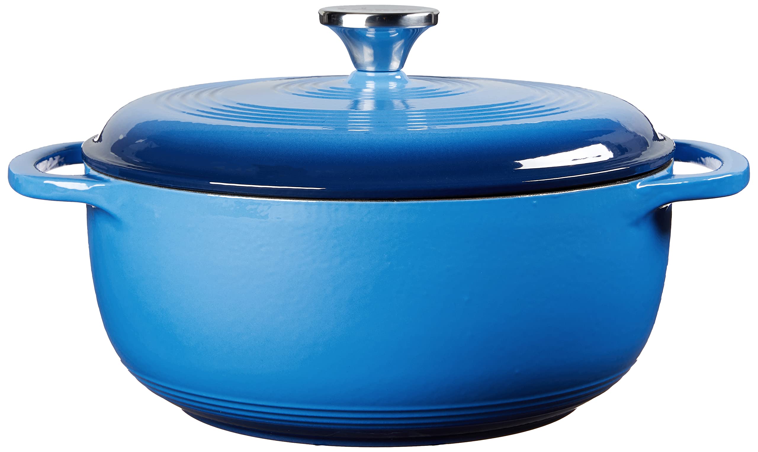 Lodge 4.5 Quart Enameled Cast Iron Dutch Oven With Lid - Dual Handles - Oven Safe Up To 500 F Or On Stovetop - Use To Marinate,