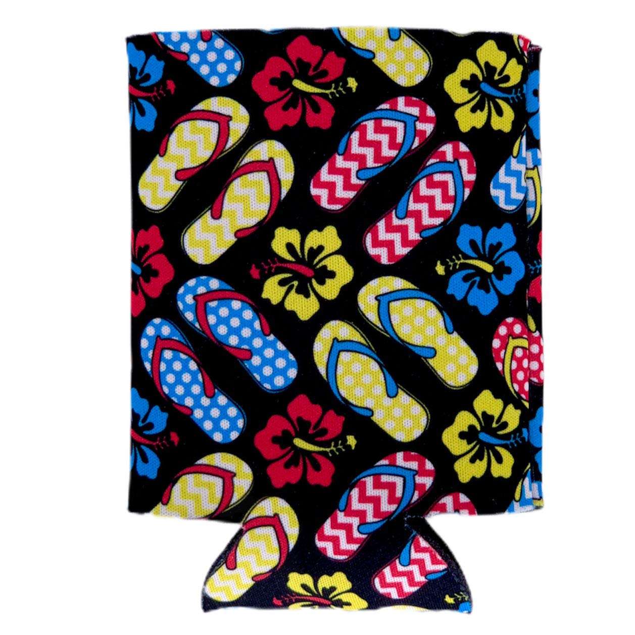Flip Flop Pattern Collapsible Can Coolie