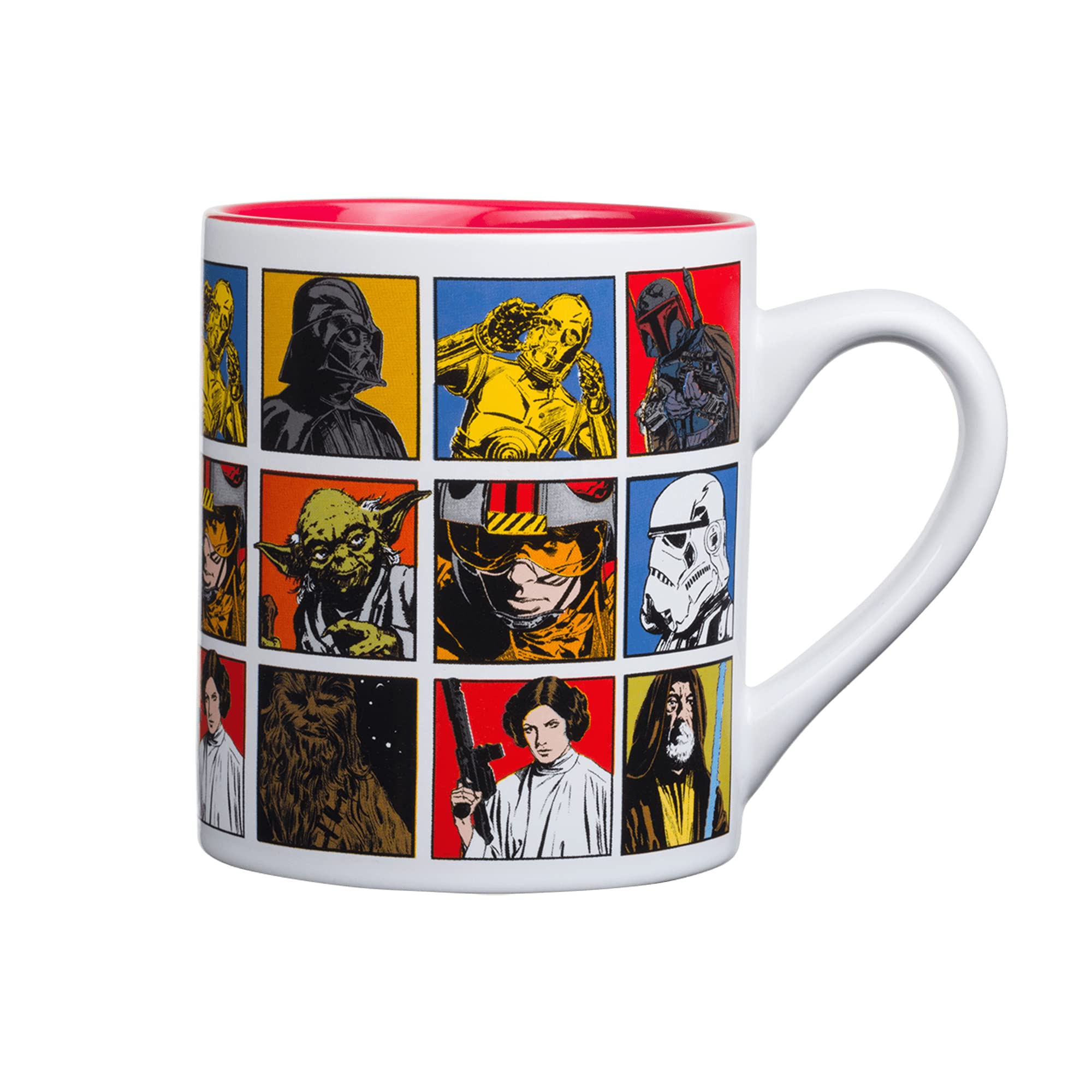 Star Wars: A New Hope Episode 4 Character Grid Ceramic Mug  Holds 14 Ounces