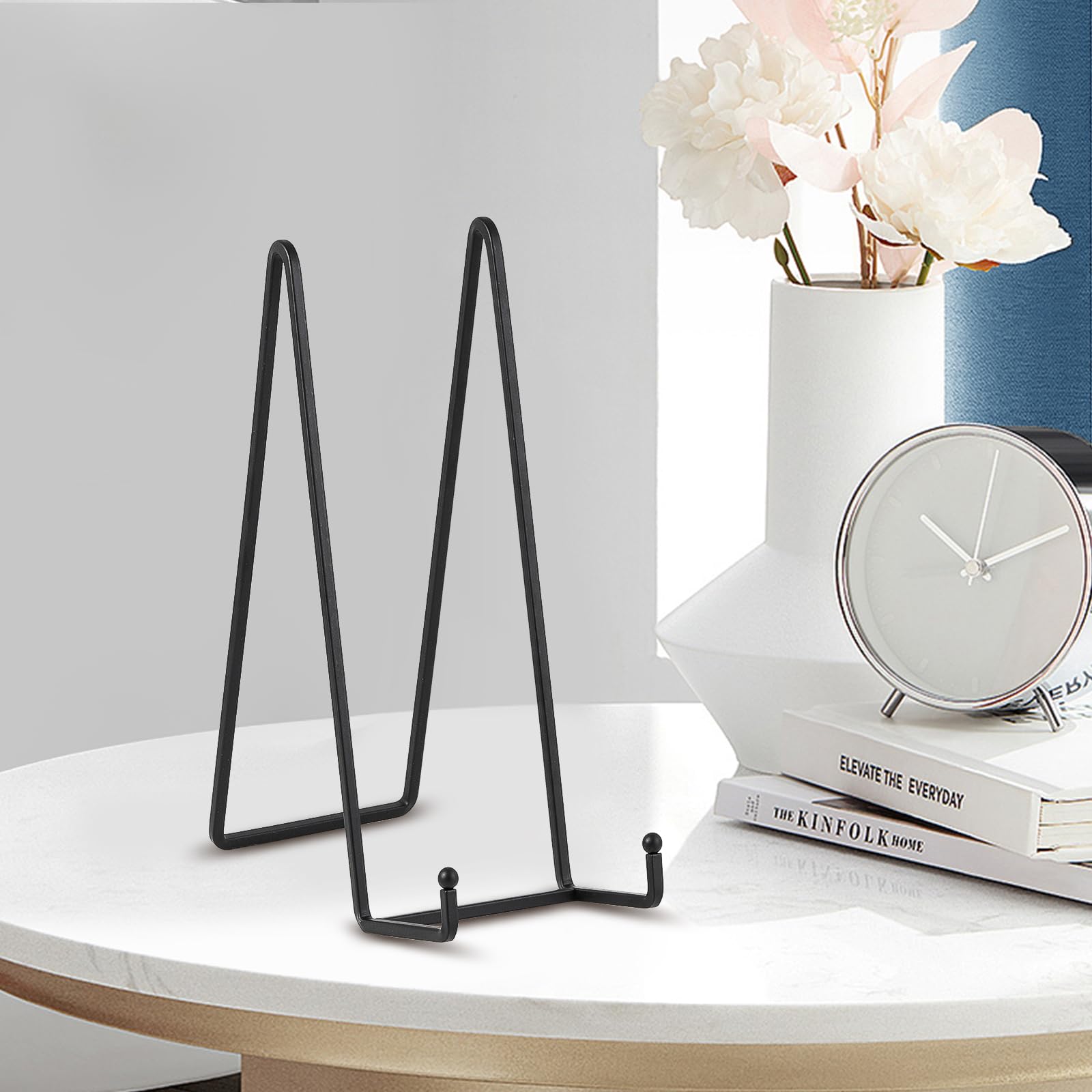 Large Plate Holder Display Stand - 12 inch Super Tall Big Plate Stands for Heavy Duty Display - Metal Picture Frame Stand - Tabl