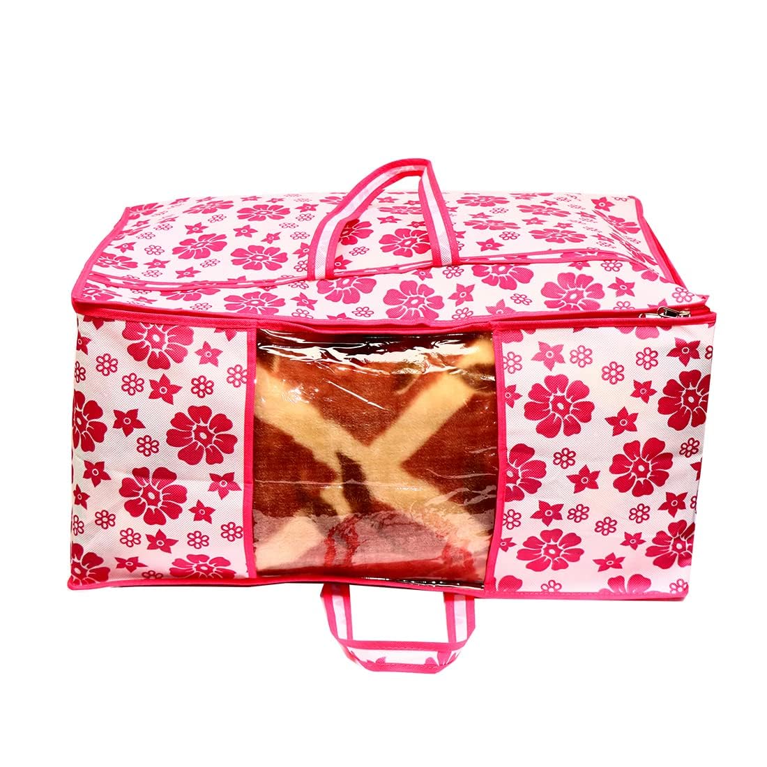 Ankit International Underbed Storage Bag, Storage Organiser/Blanket Cover With Transparent Window Large Jumbo Storage Bag