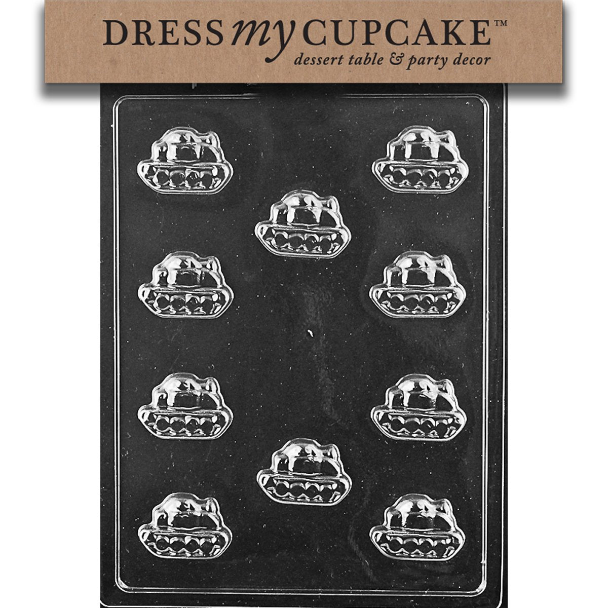 Dress My Cupcake Chocolate Candy Mold, Army Tank