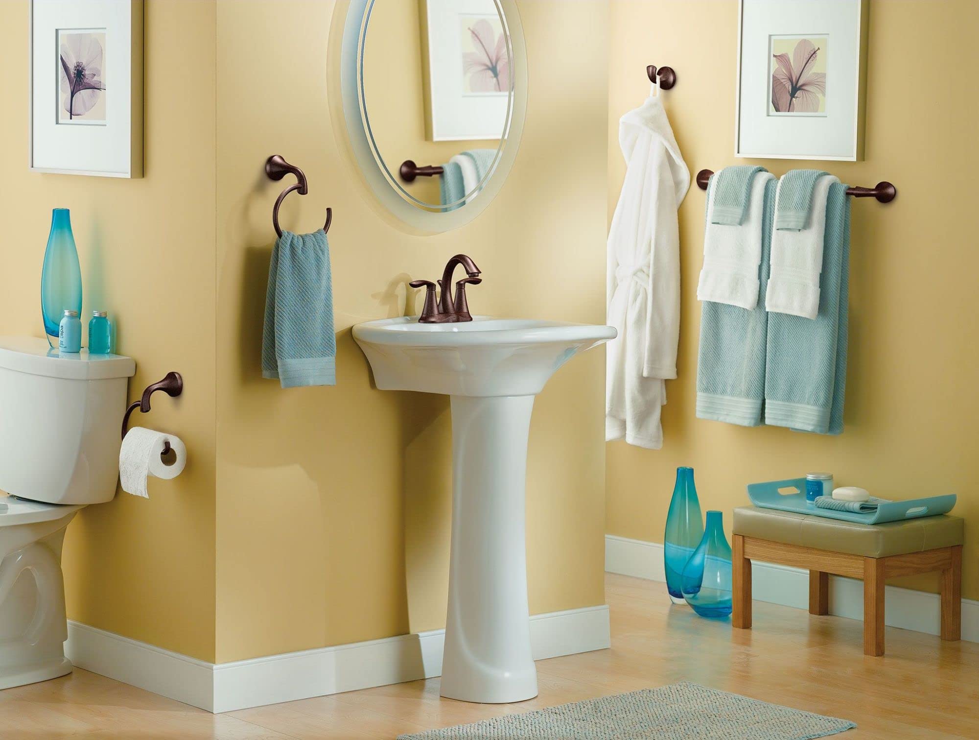 Moen Eva Brushed Nickel European Single Post Toilet Paper Holder  Wall Mounted Toilet Tissue Holder  YB2808BN