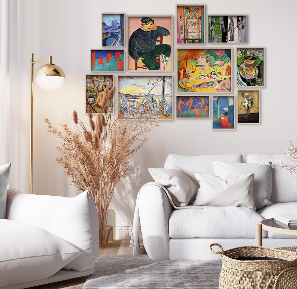 Elegend Matisse Posters - Set Of 12 Matisse Masterpiece, Henri Wall Art, Wall Posters Aesthetic, Matisse Prints, Art Exhibition
