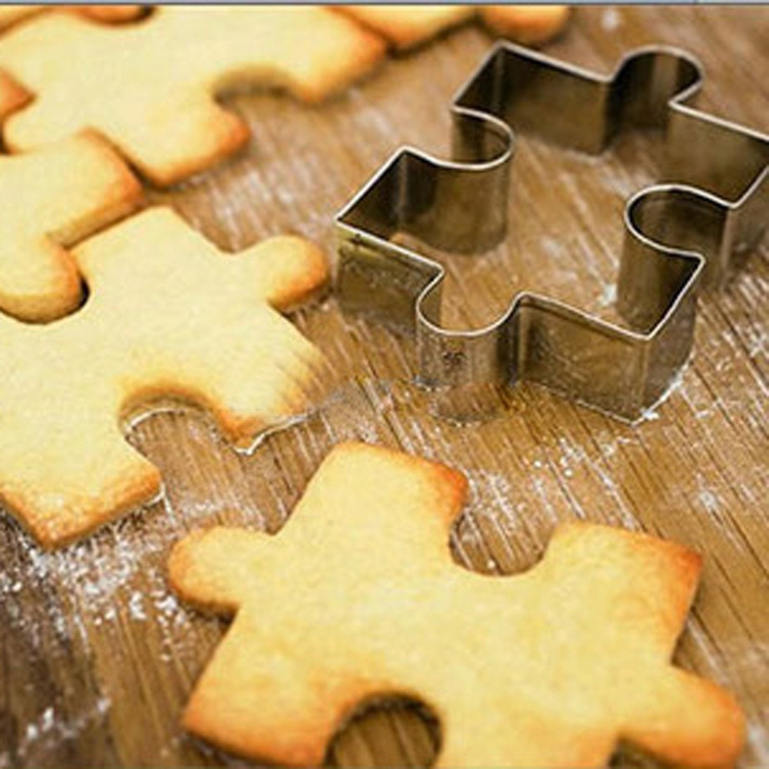 Gxhuang Game Puzzles Cookie Cutter Set - 2Pieces - Stainless Steel