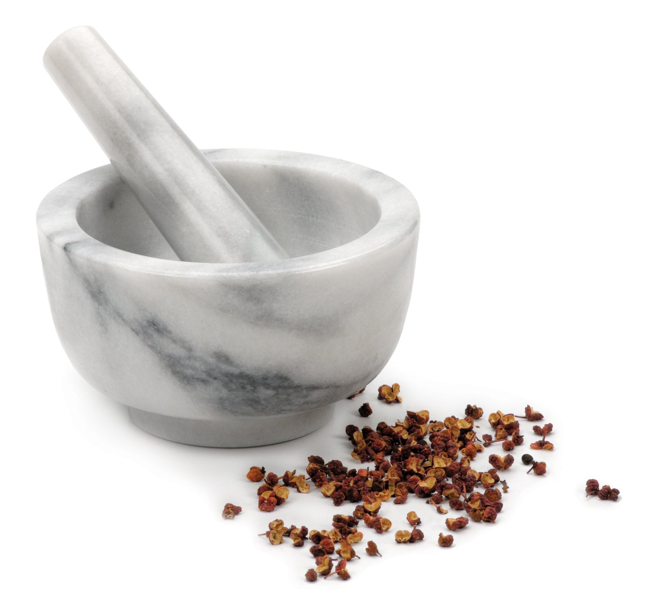 RSVP White Marble Mortar and Pestle