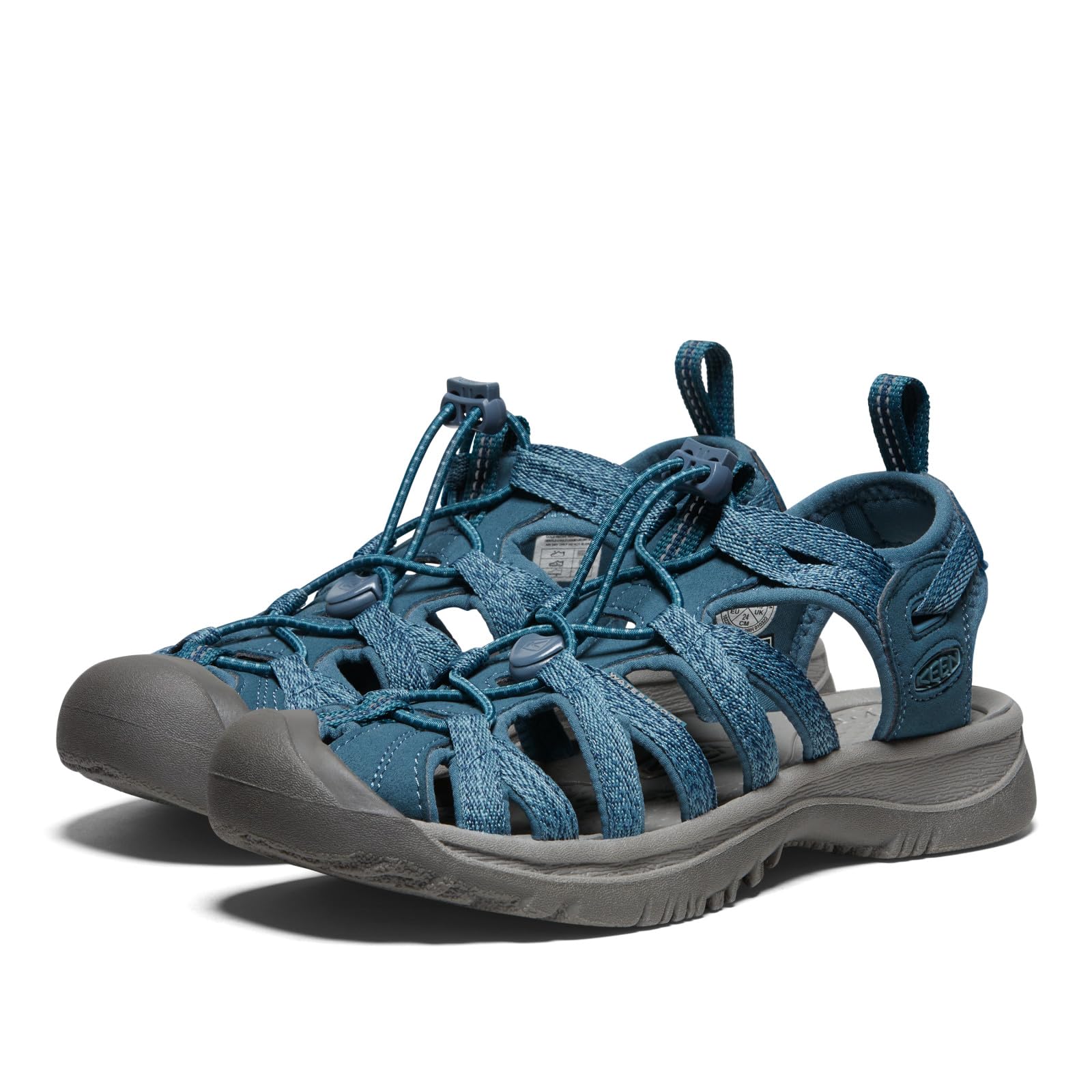 Keen Womens Whisper Closed Toe Sport Sandals, Smoke Bluesmoke Blue, 85