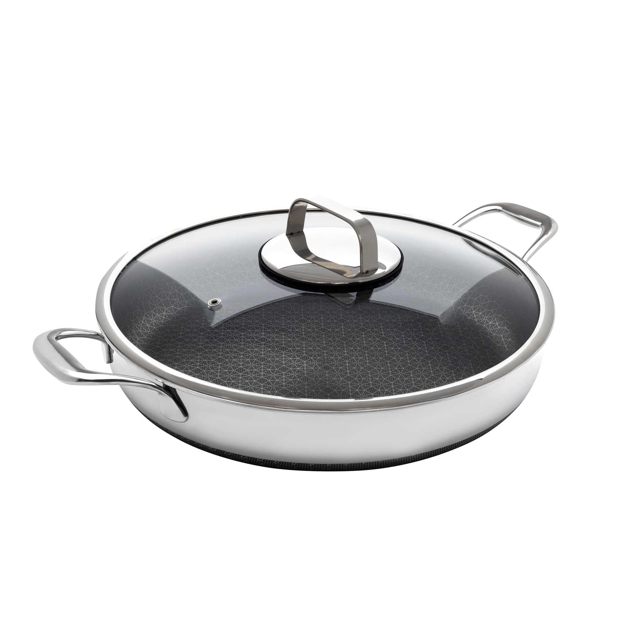 LIVWELL DiamondClad 14Inch Hybrid Nonstick Everything Pan with Lid