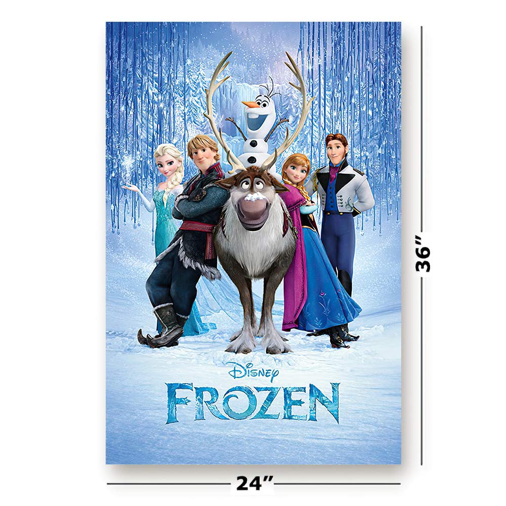 Frozen Disney Movie Cast Poster - 91.5 X 61Cms (36 X 24 Inches)