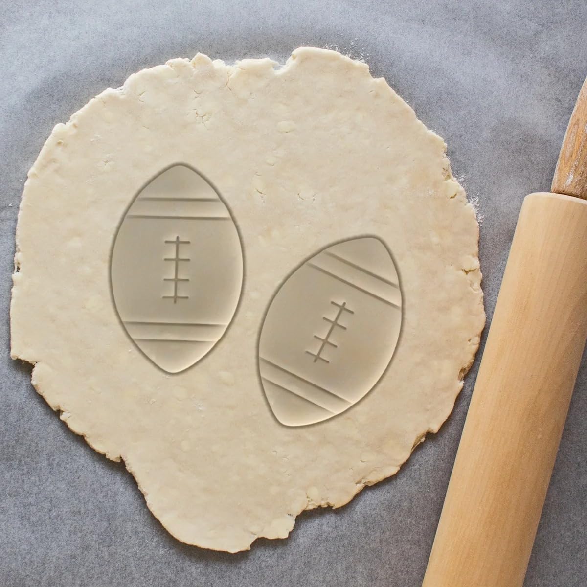 Moose Goods American Football Cookie Cutter 3.5'' Inch - Sports Cookie Cutters Shapes & Stamp, Football Cookie Cutter For Diy Ba