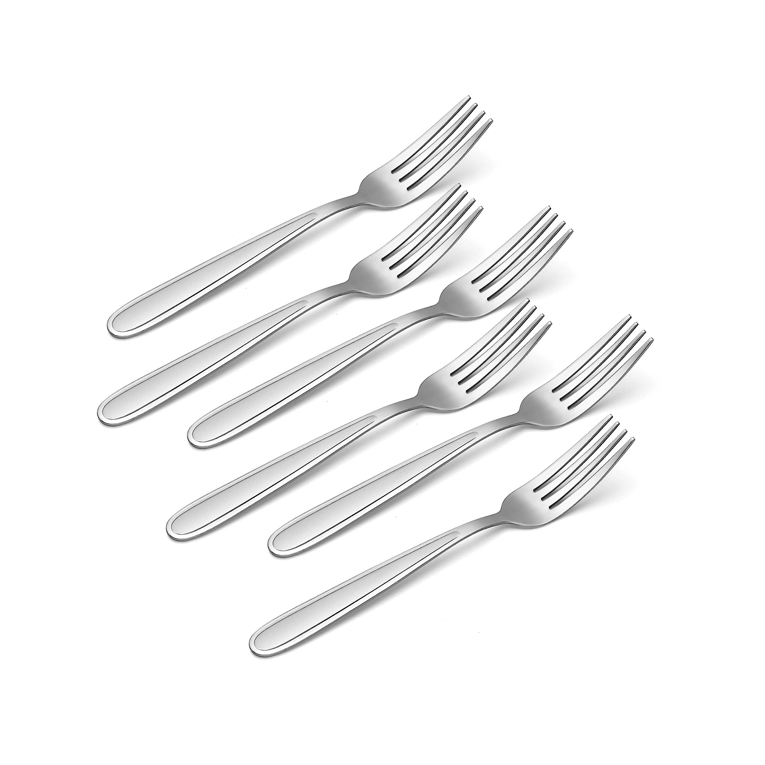 Oneida H001006Bl20 Jordan Sandblasted Everyday Dinner Forks, Set Of 6