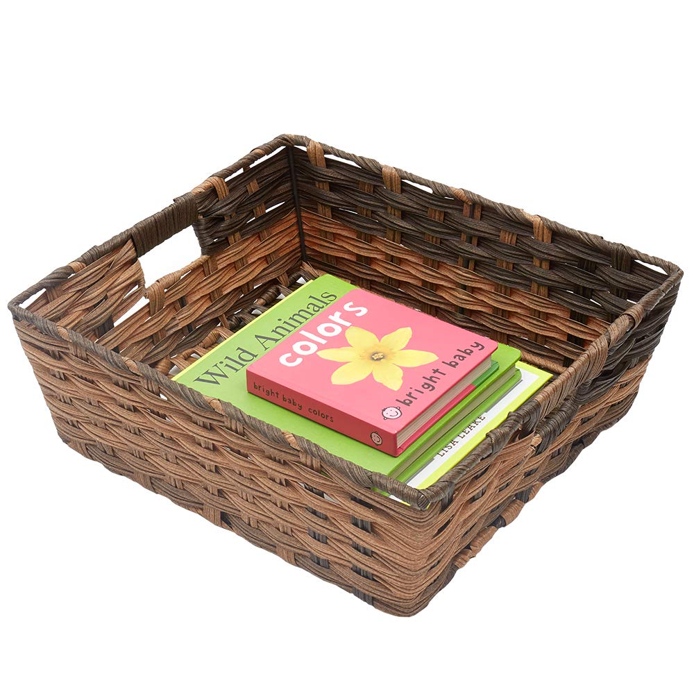 Home Basics Pb39236 Storage Basket, Large, Coffee