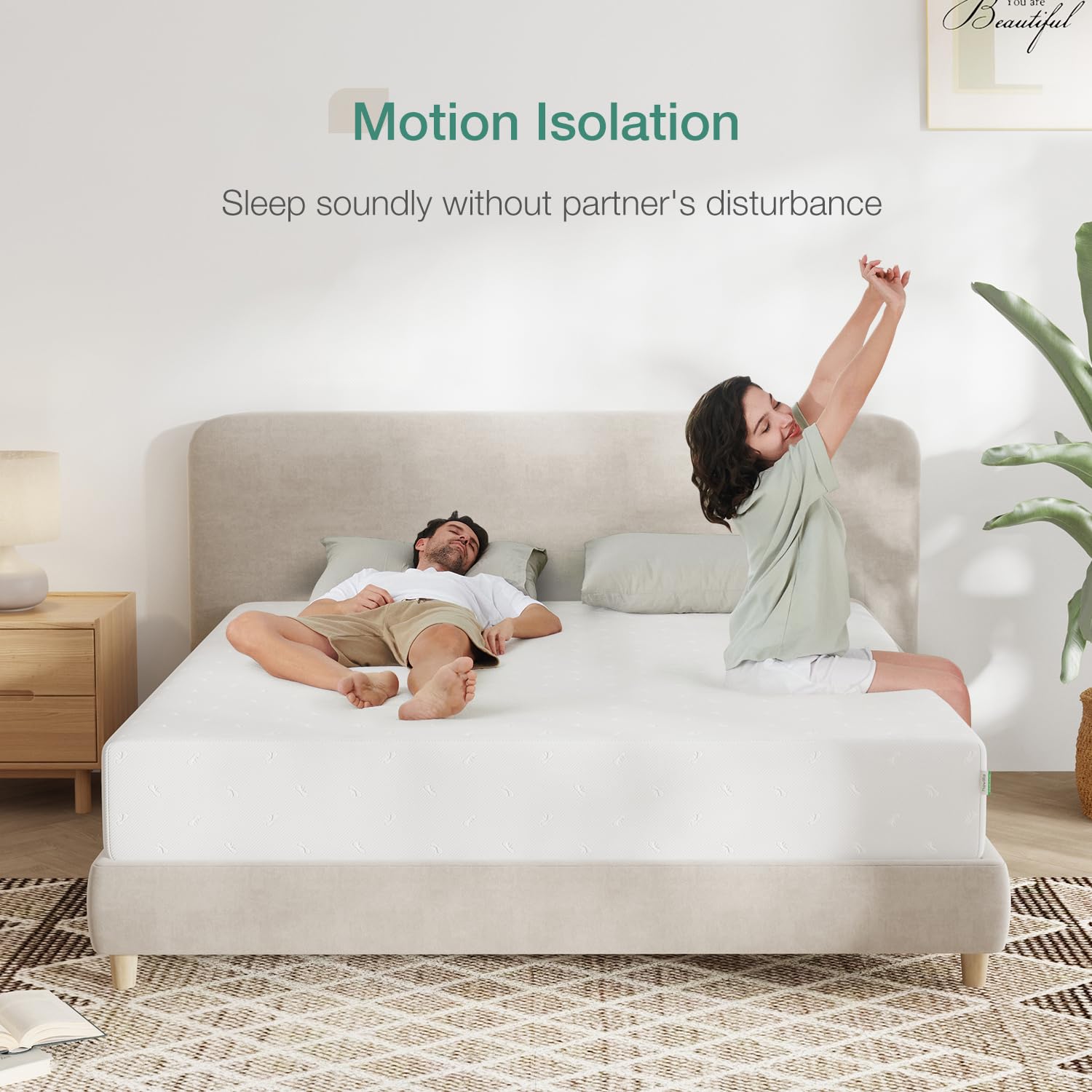 Novilla Queen Mattress, 12 Inch Queen Memory Foam Mattress For Pressure Relief & Comfort Sleep, Removable Washable Mattress Cove