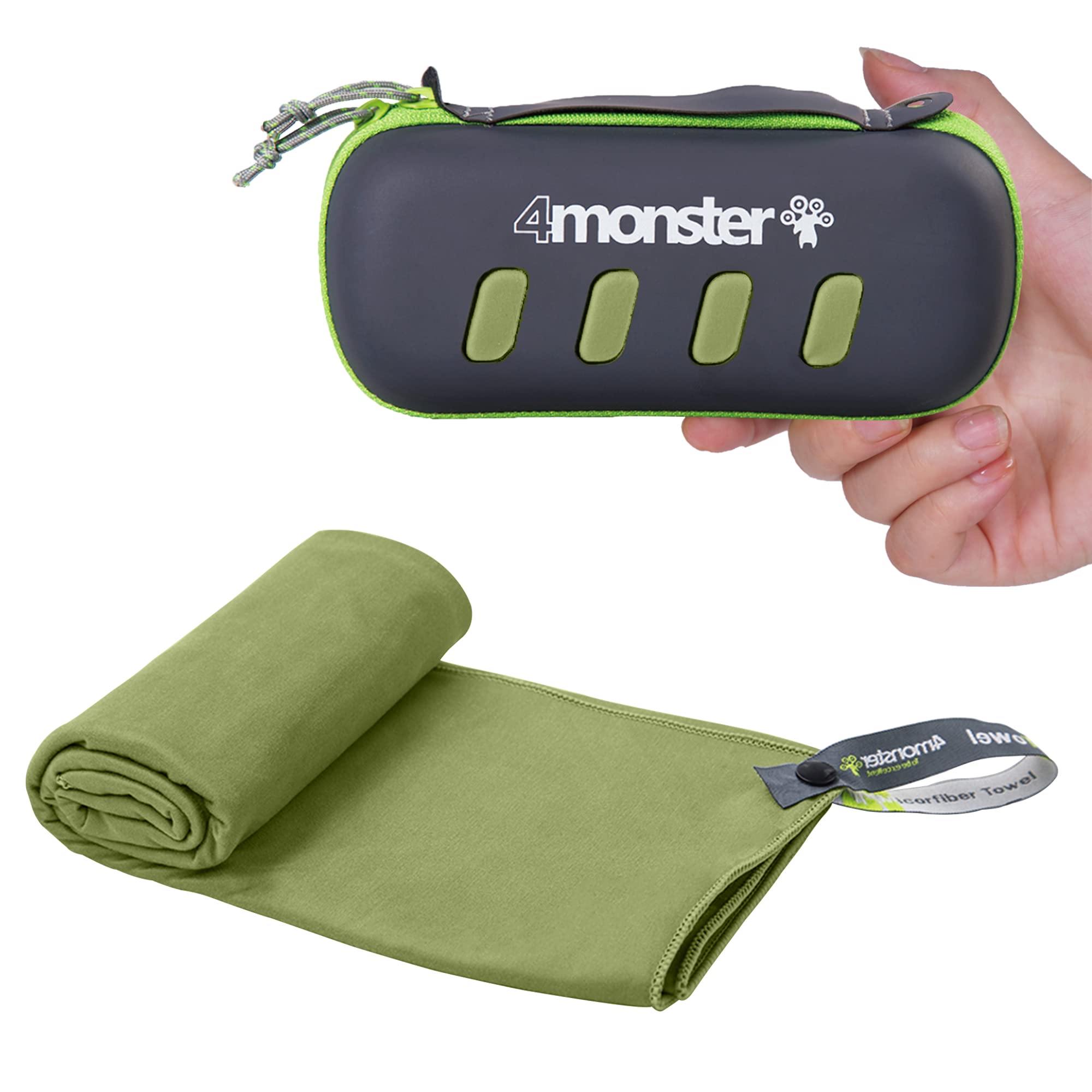 4Monster Microfiber Towel, Travel Towel, Camping Towel,Large Size 26.7 X 55.1, Fast Drying, Soft Light Weight,Suitable For Gym,