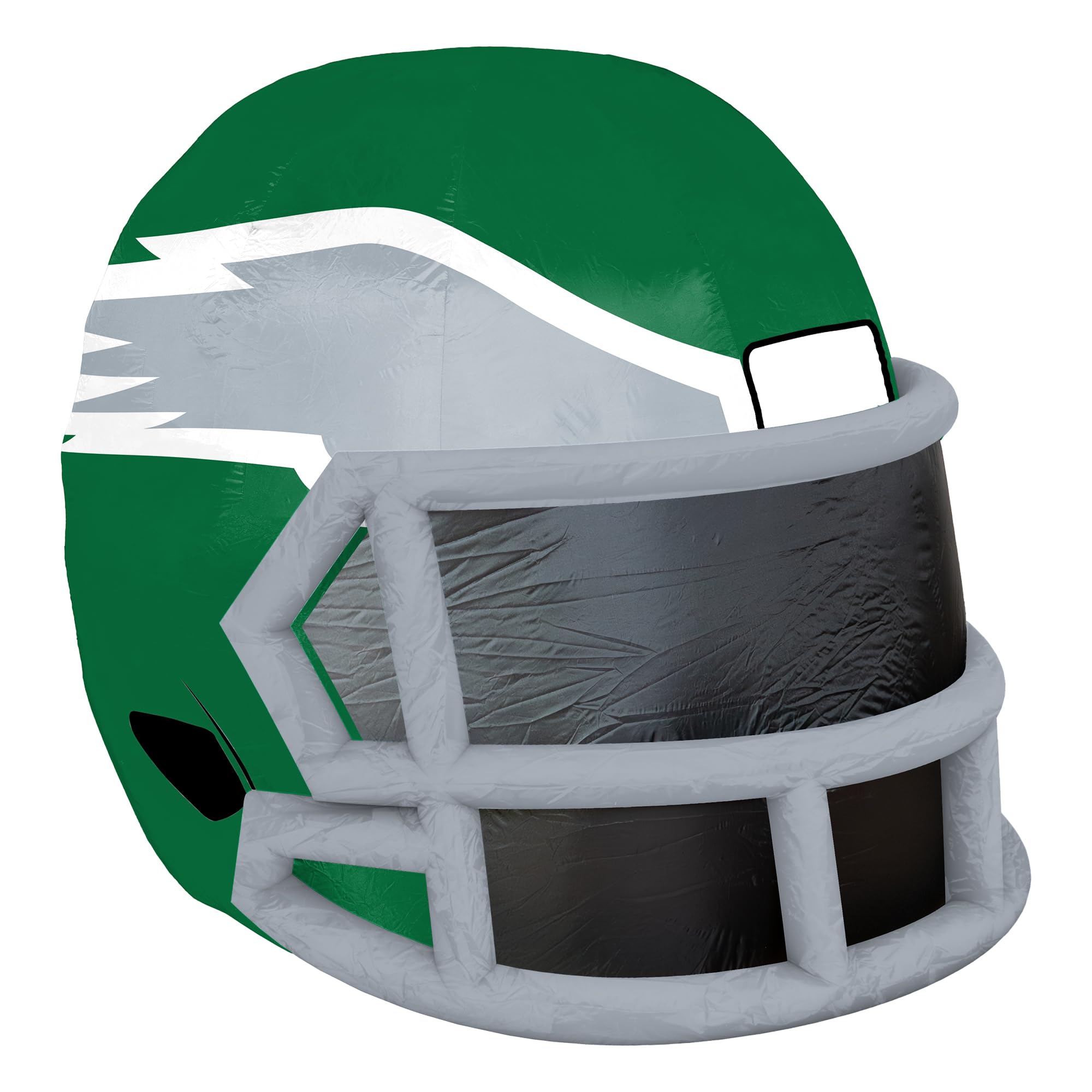 Sporticulture NFL Philadelphia Eagles 4ft Inflatable Retro Helmet with LED Lights & Built-in Blower - Merchandise Decor Ideal fo