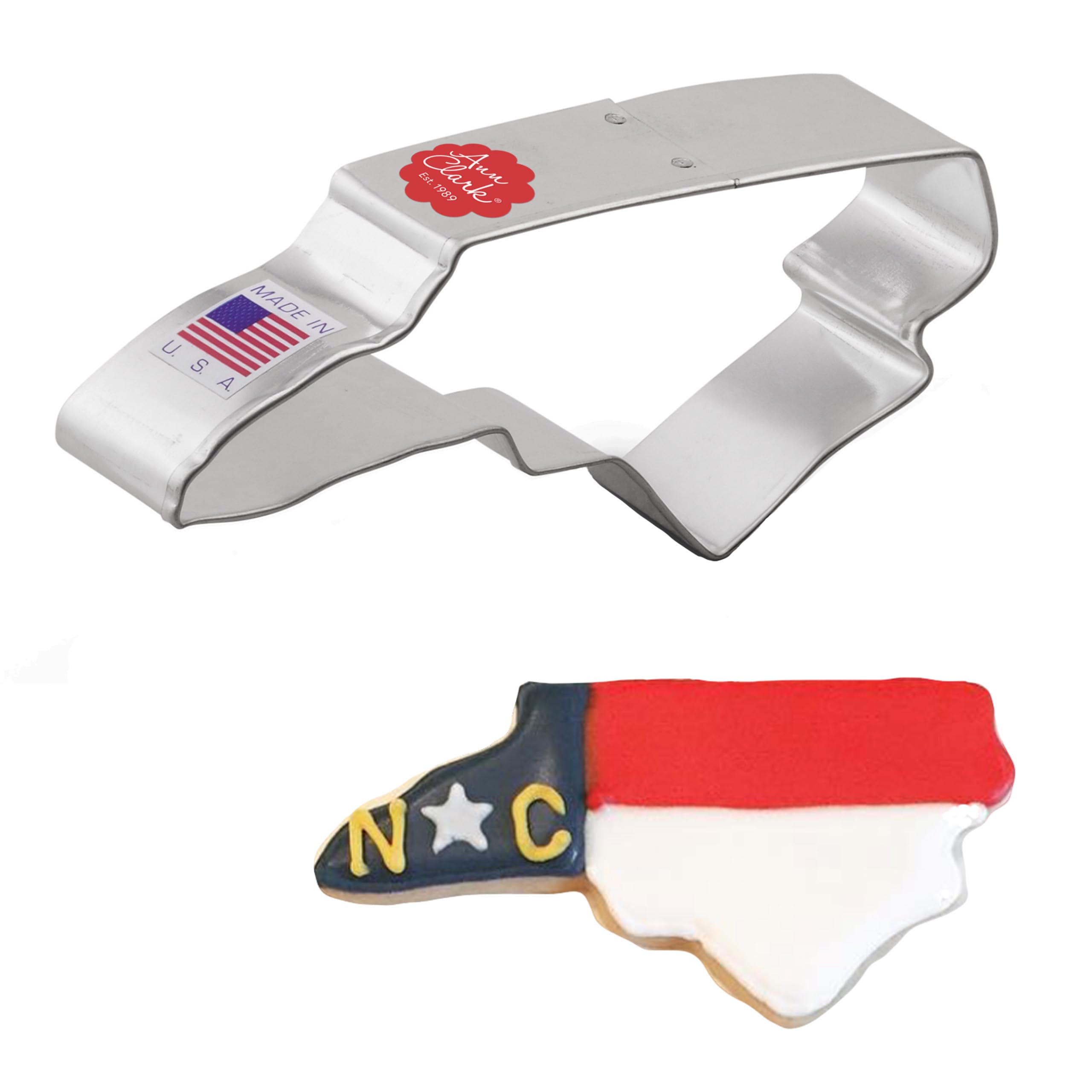 North Carolina Cookie Cutter 4'' Made In Usa By Ann Clark