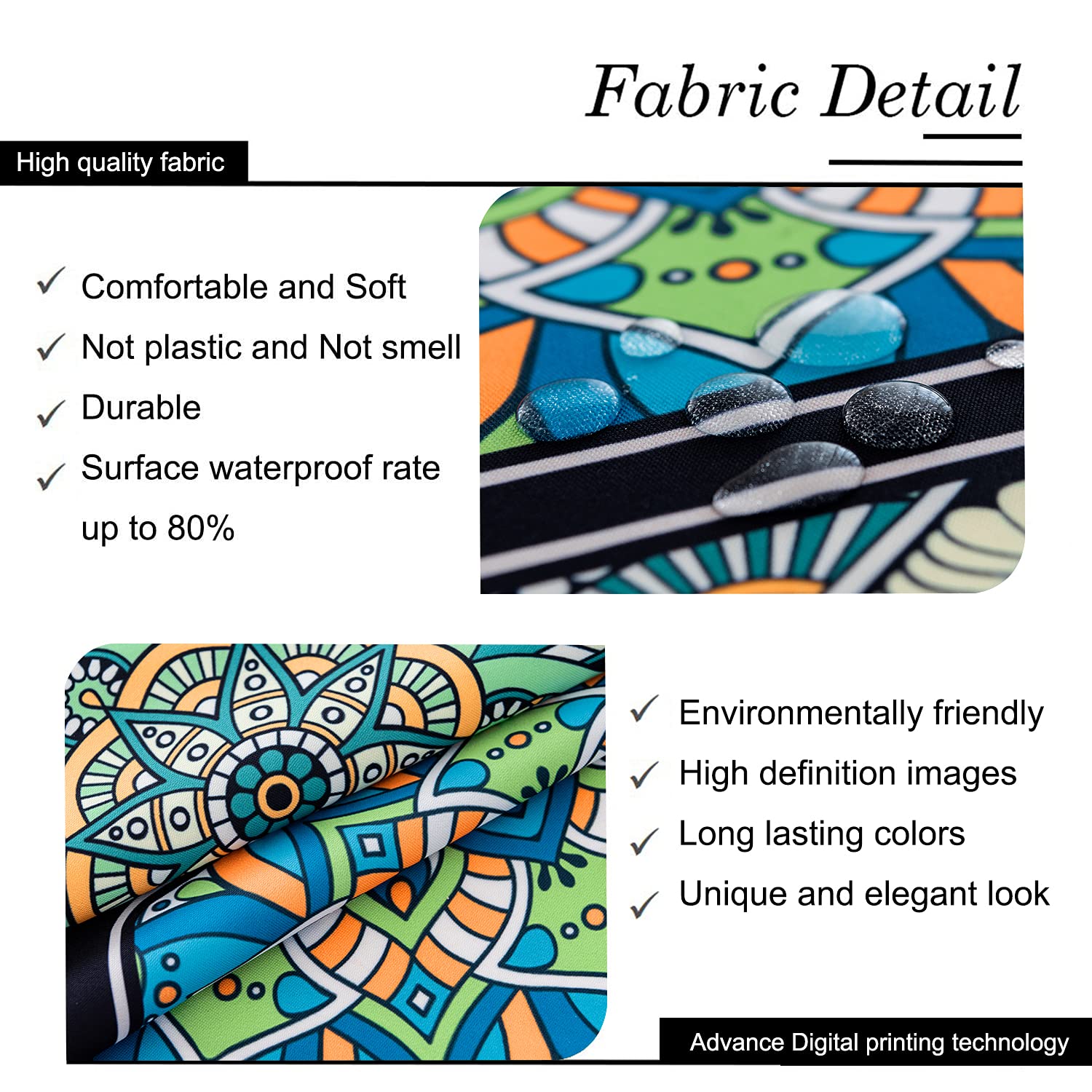 Hms Happy Memories Tablecloth, Original Design Hand Drawing Art Print Table Cloth, Washable Water Resistance Microfiber Decorati