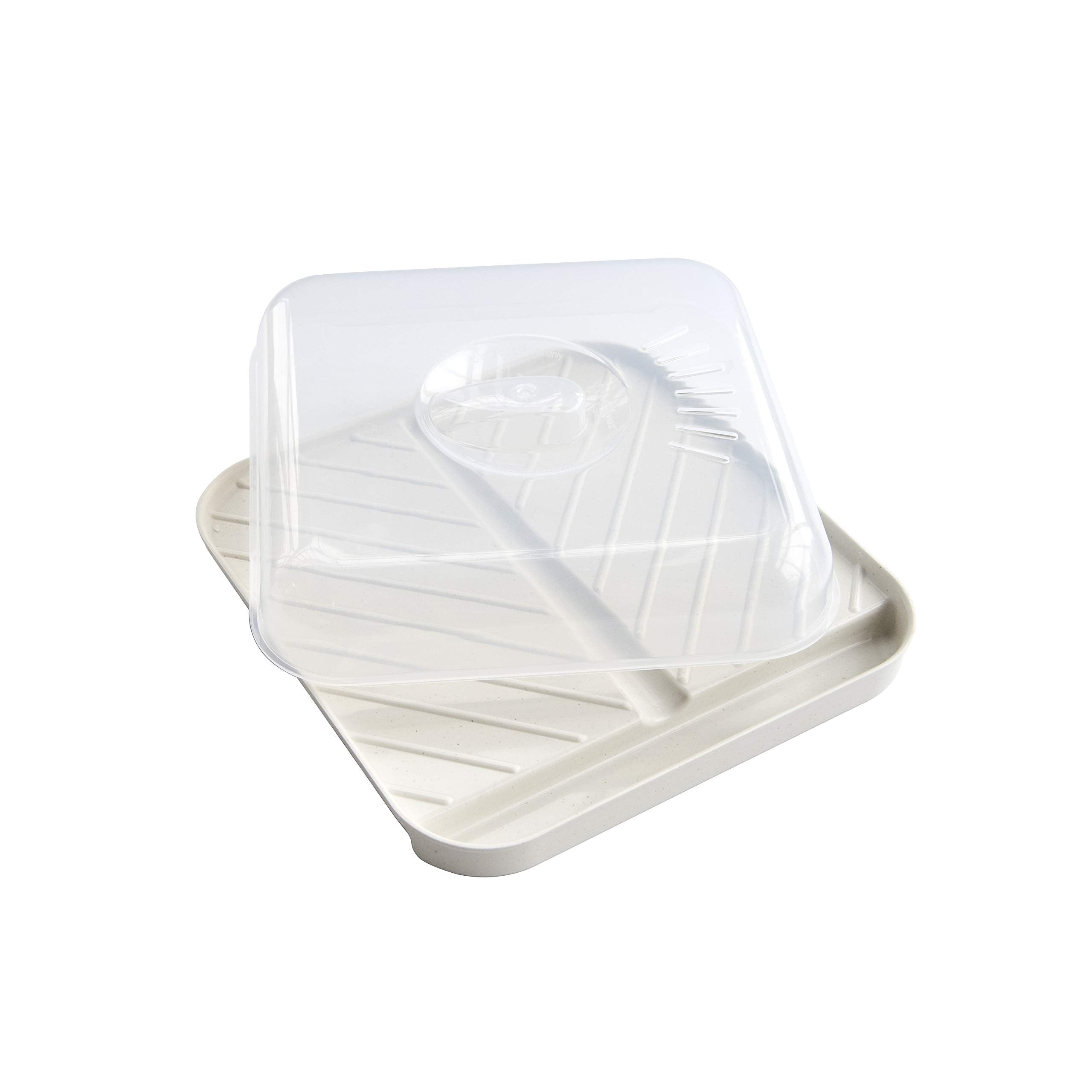 Nordic Ware - 60173 Nordic Ware Slanted Bacon And Meattray, With Lid, White