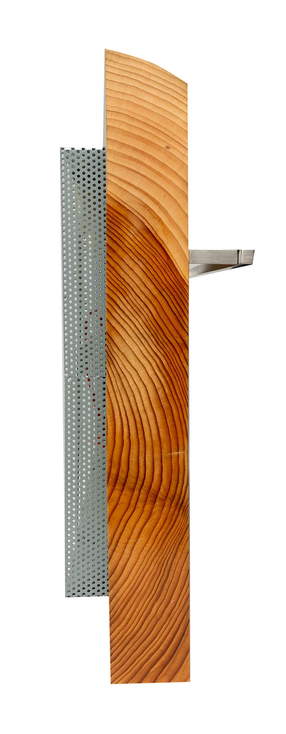 Alfi Brand Abtw3216H 32''X16'' Live Edge Cedar Wood Towel Warmer, Polished Chrome