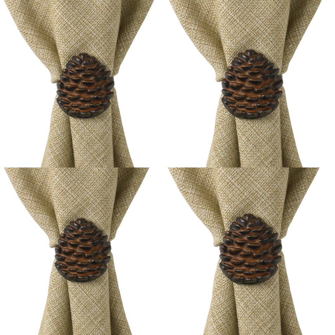 Park Designs Pine Lodge Napkin Ring Set Of 4