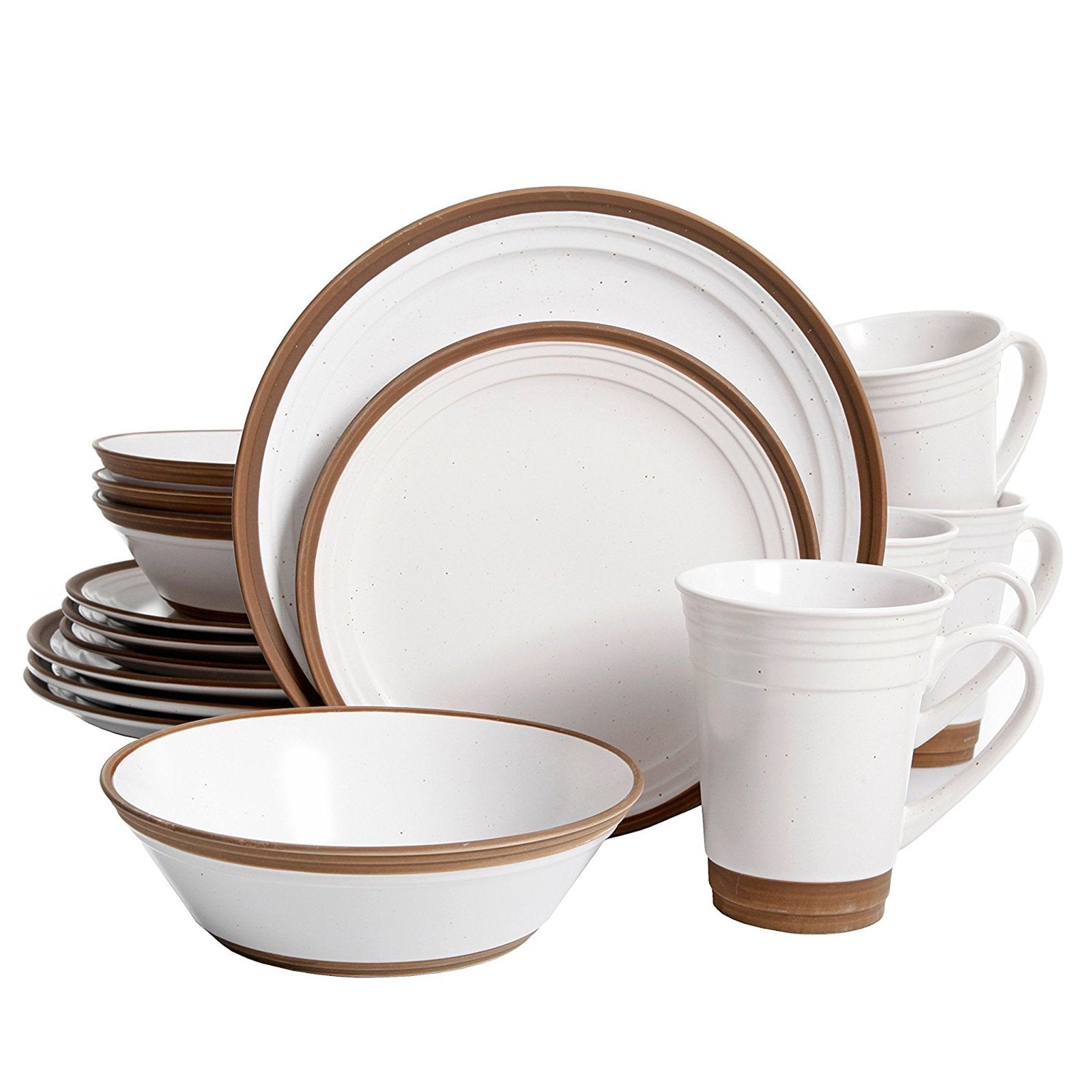 GE Brynn DW Set White 16pc
