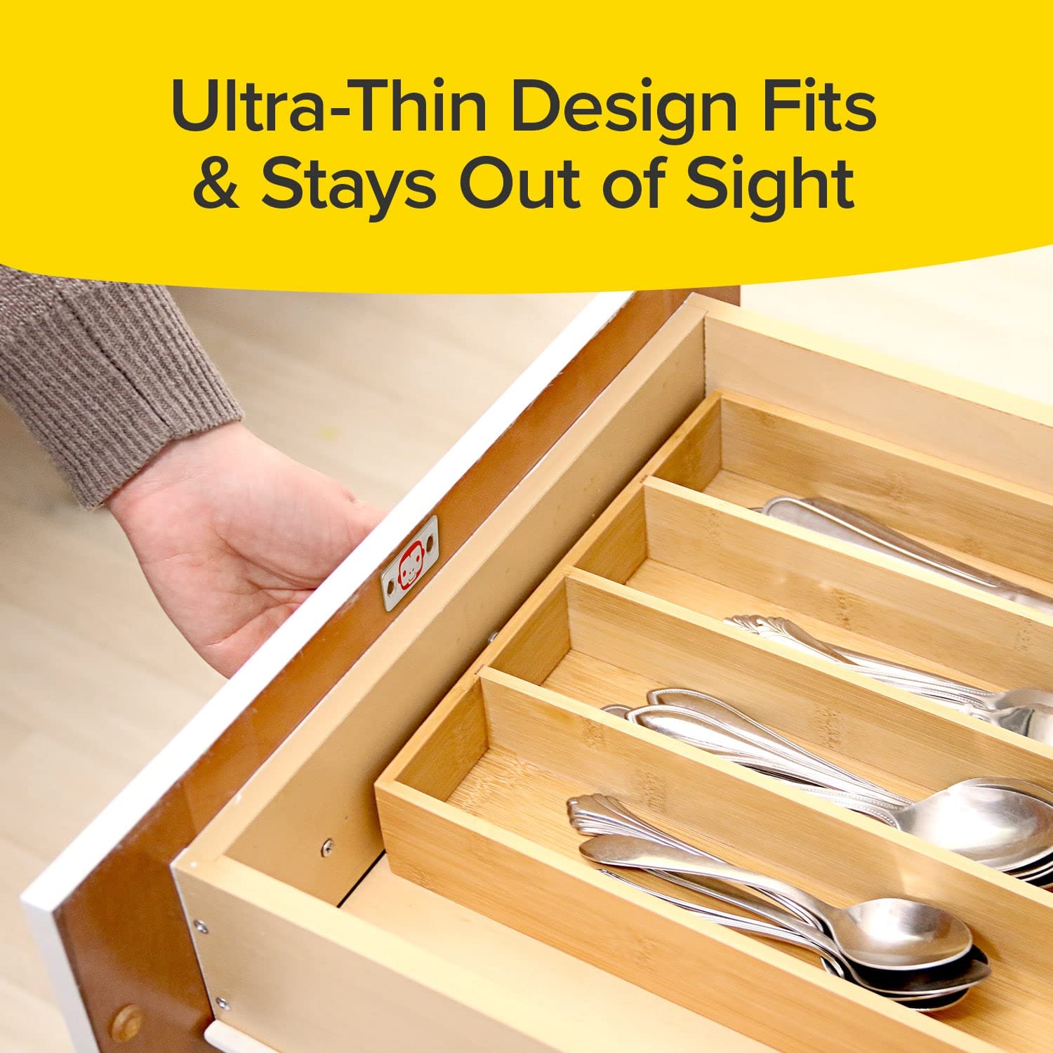 Ruby Monkey Magnets As-Seen-On-Tv, Ultra-Thin Magnetic Plates Keep It All Shut, Fast And Easy Installation, Just Peel & Stick, S