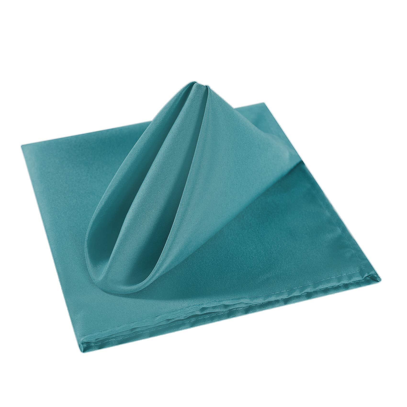 Cloth Napkins 20X20 Inch Washable Polyester Dinner Napkins Soft Table Napkins For Wedding Party Dining Banquet(Teal,12Pcs)