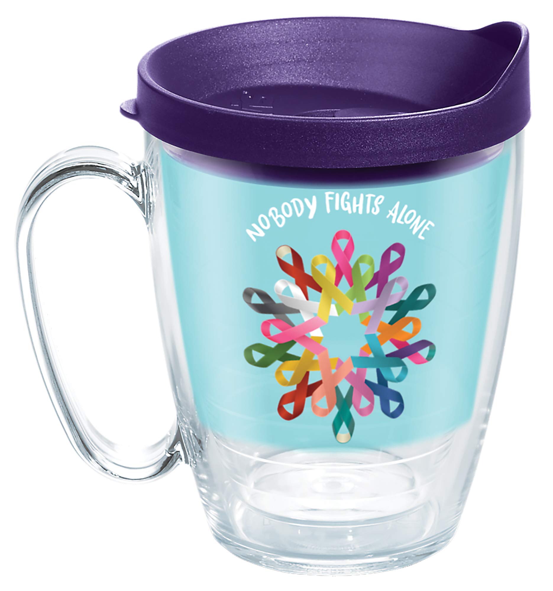 Tervis American Cancer Society - Ribbons Made In Usa Double Walled Insulated Tumbler Travel Cup Keeps Drinks Cold & Hot, 16Oz Mu