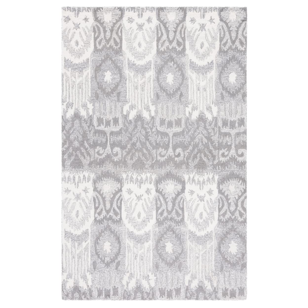 SAFAVIEH Horizon Shag Collection Runner Rug - 2 x 13, Grey & Green, Modern Abstract Design, Non-Shedding & Easy Care, 2.6-inch